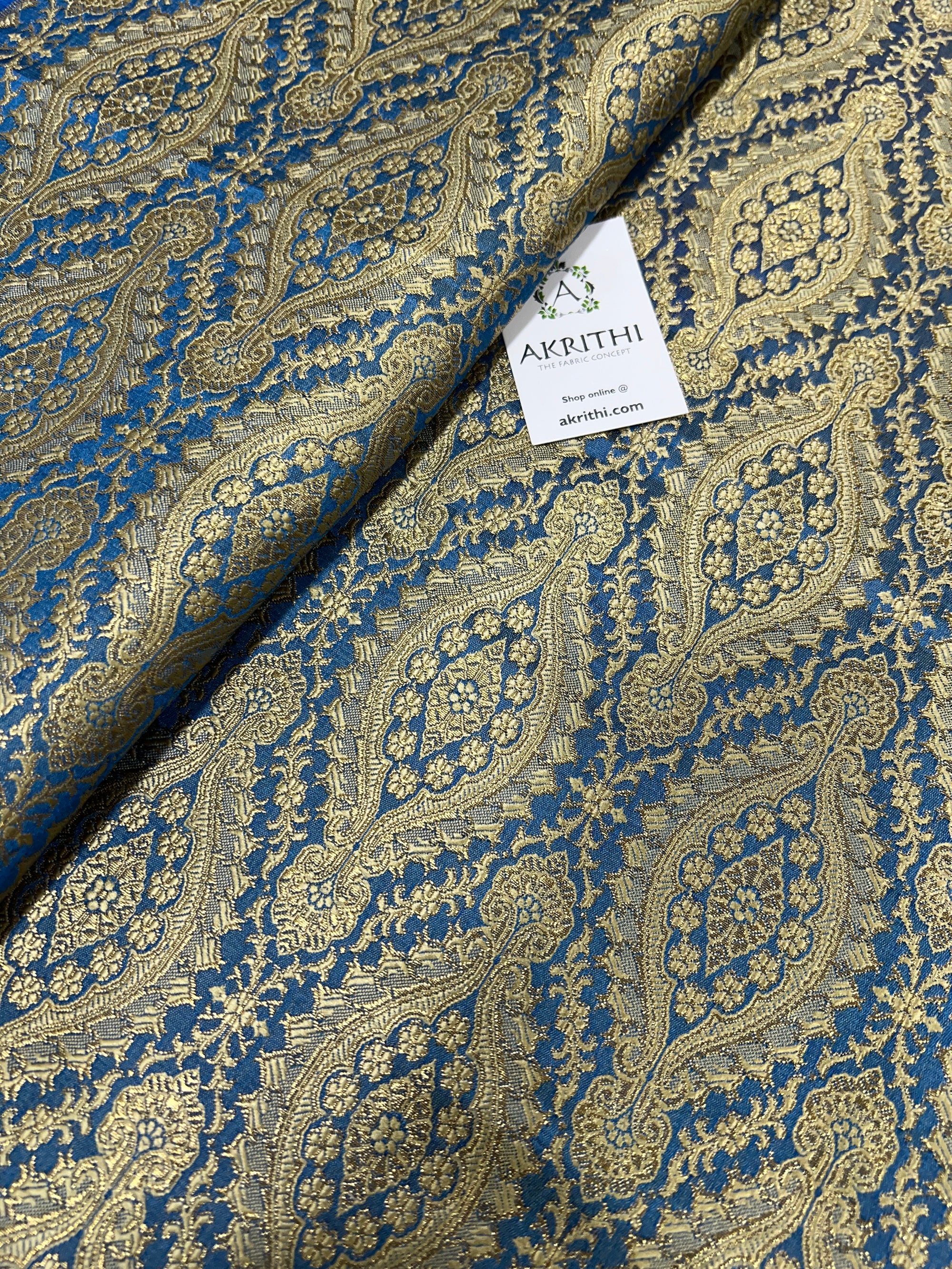 Pure Banarasi brocade fabric