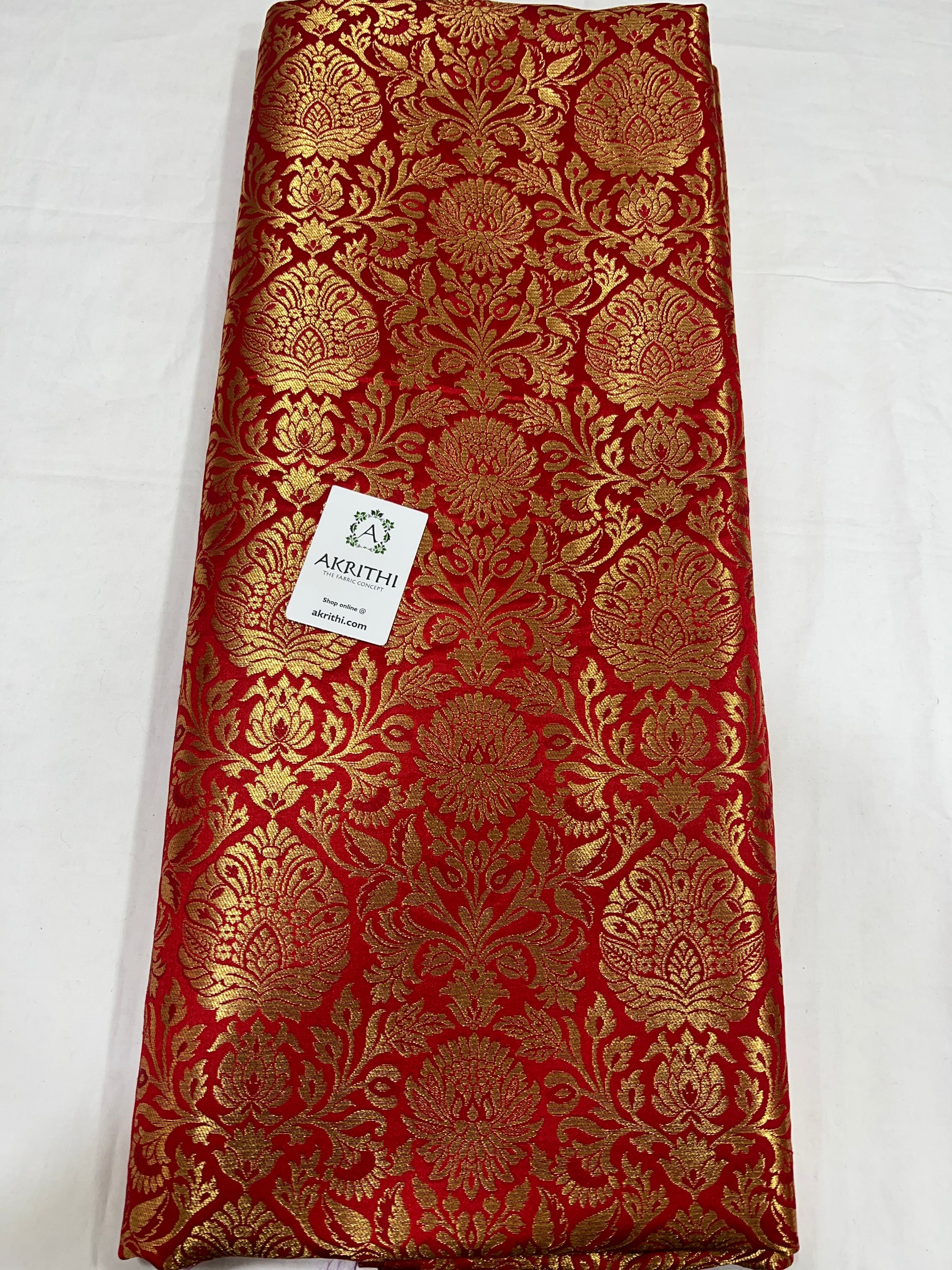 Pure Banarasi brocade fabric