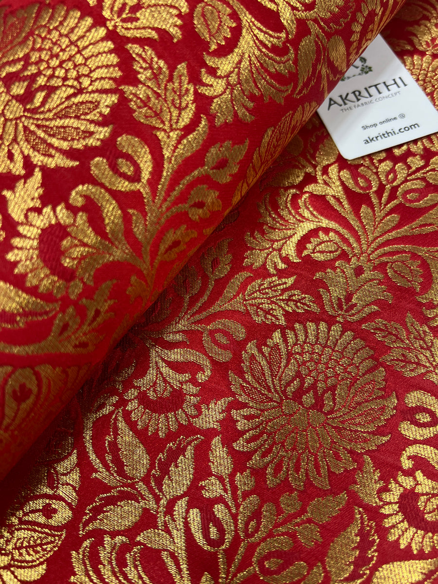 Pure Banarasi brocade fabric