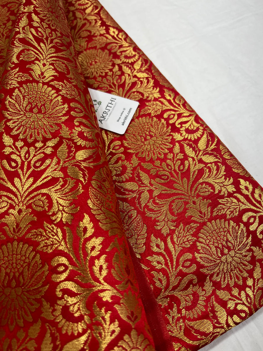 Pure Banarasi brocade fabric