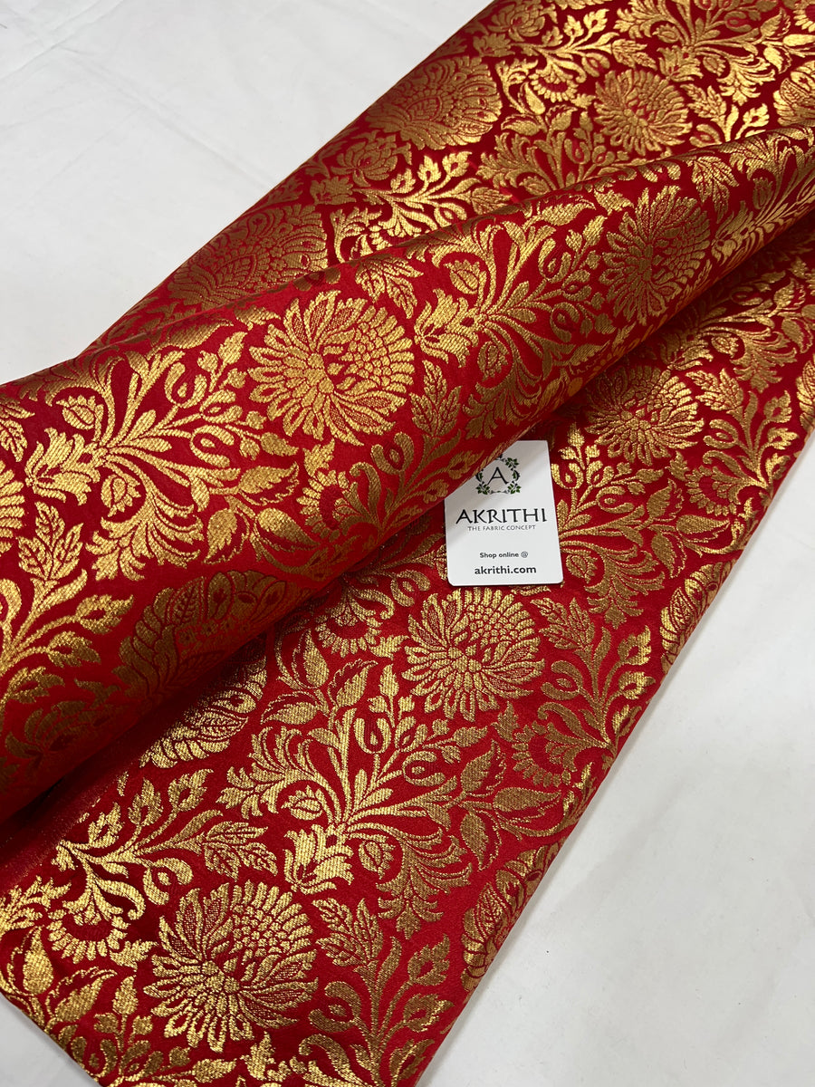 Pure Banarasi brocade fabric