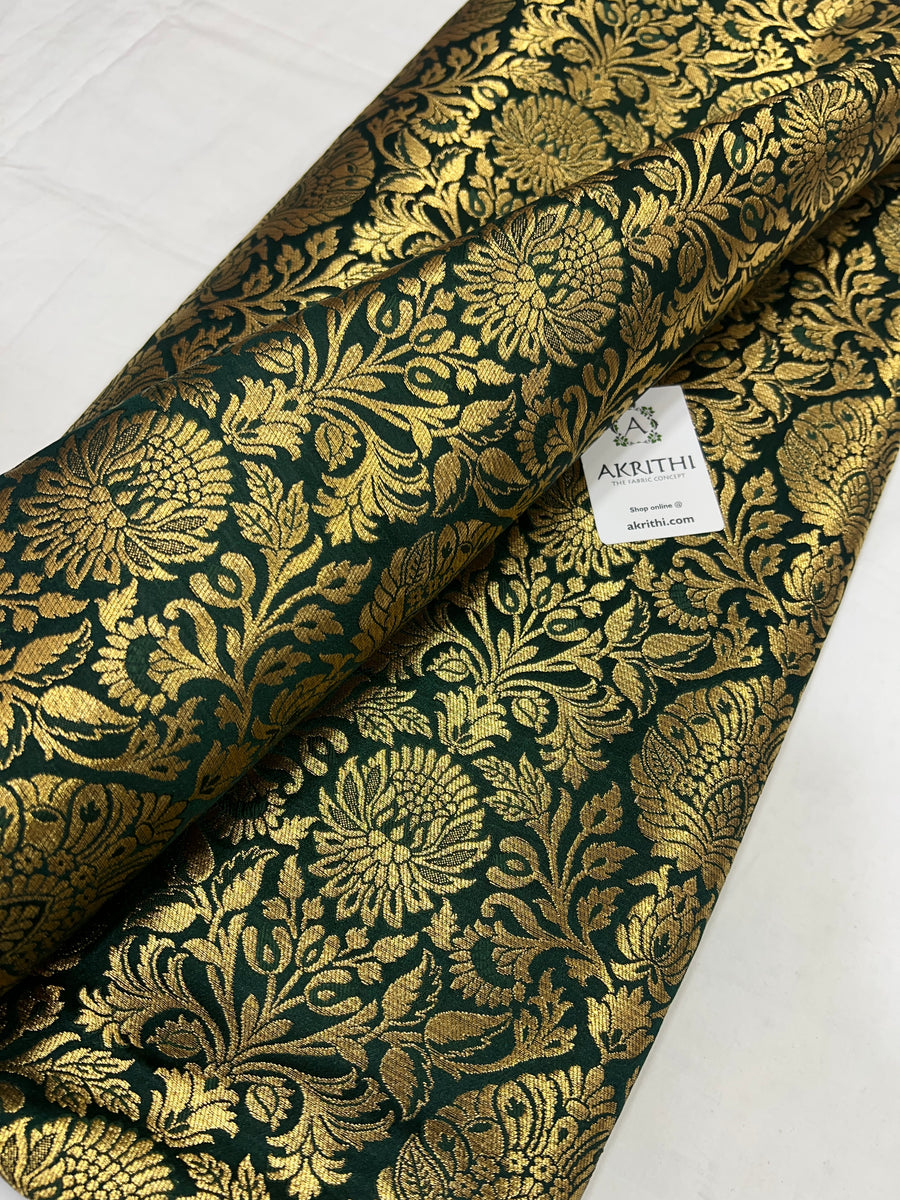 Pure Banarasi brocade fabric