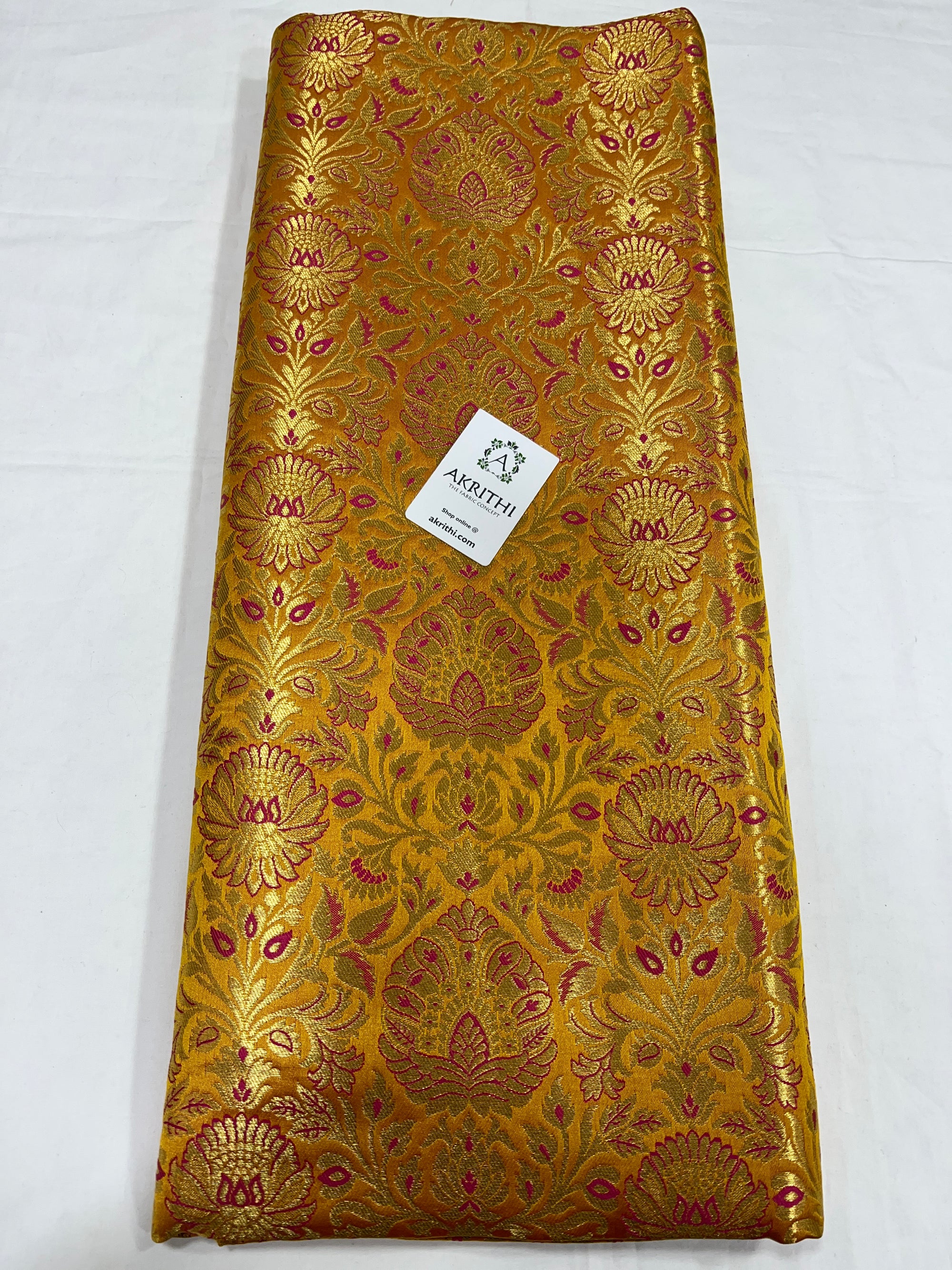 Pure Banarasi brocade fabric