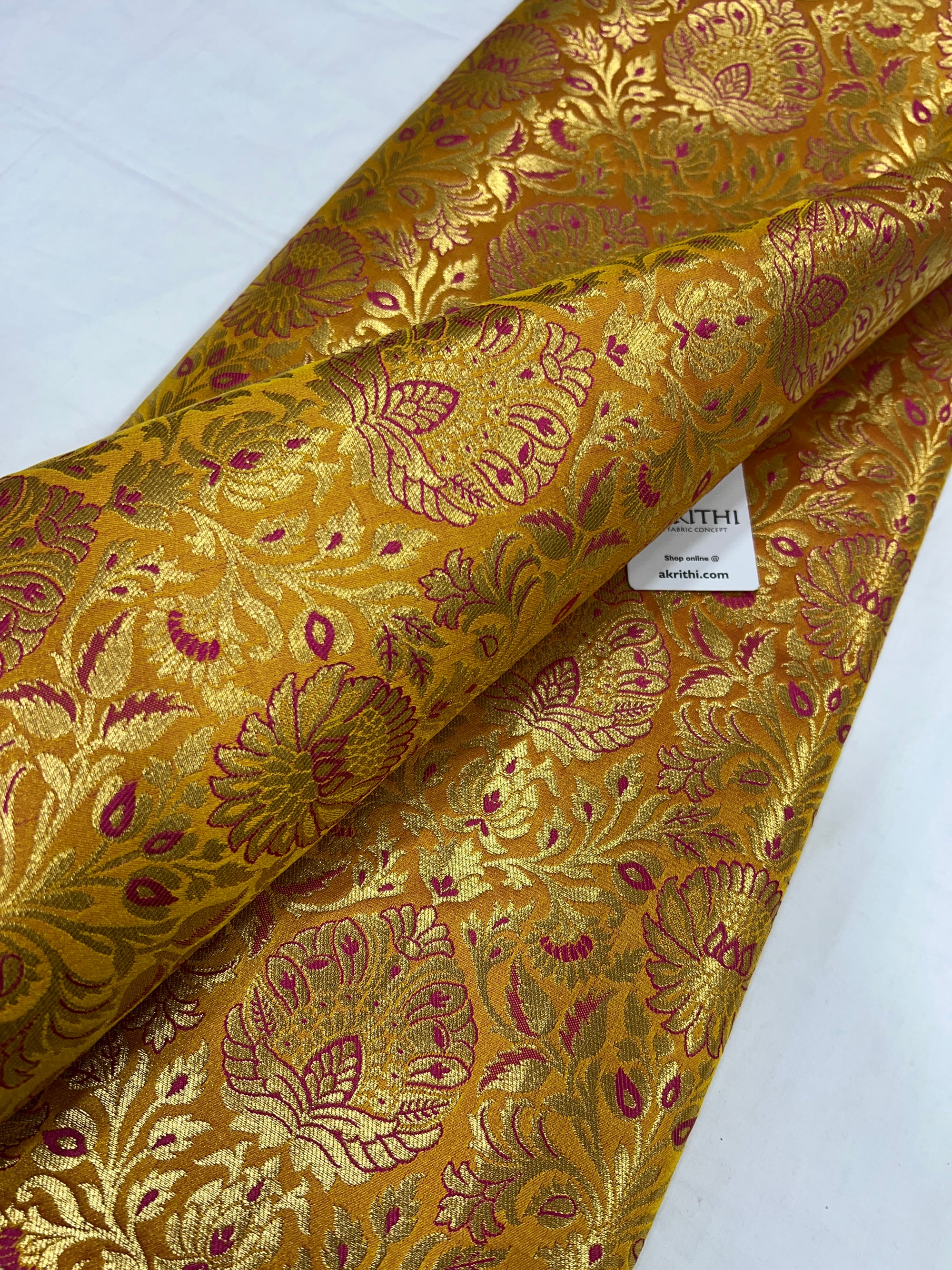 Pure Banarasi brocade fabric