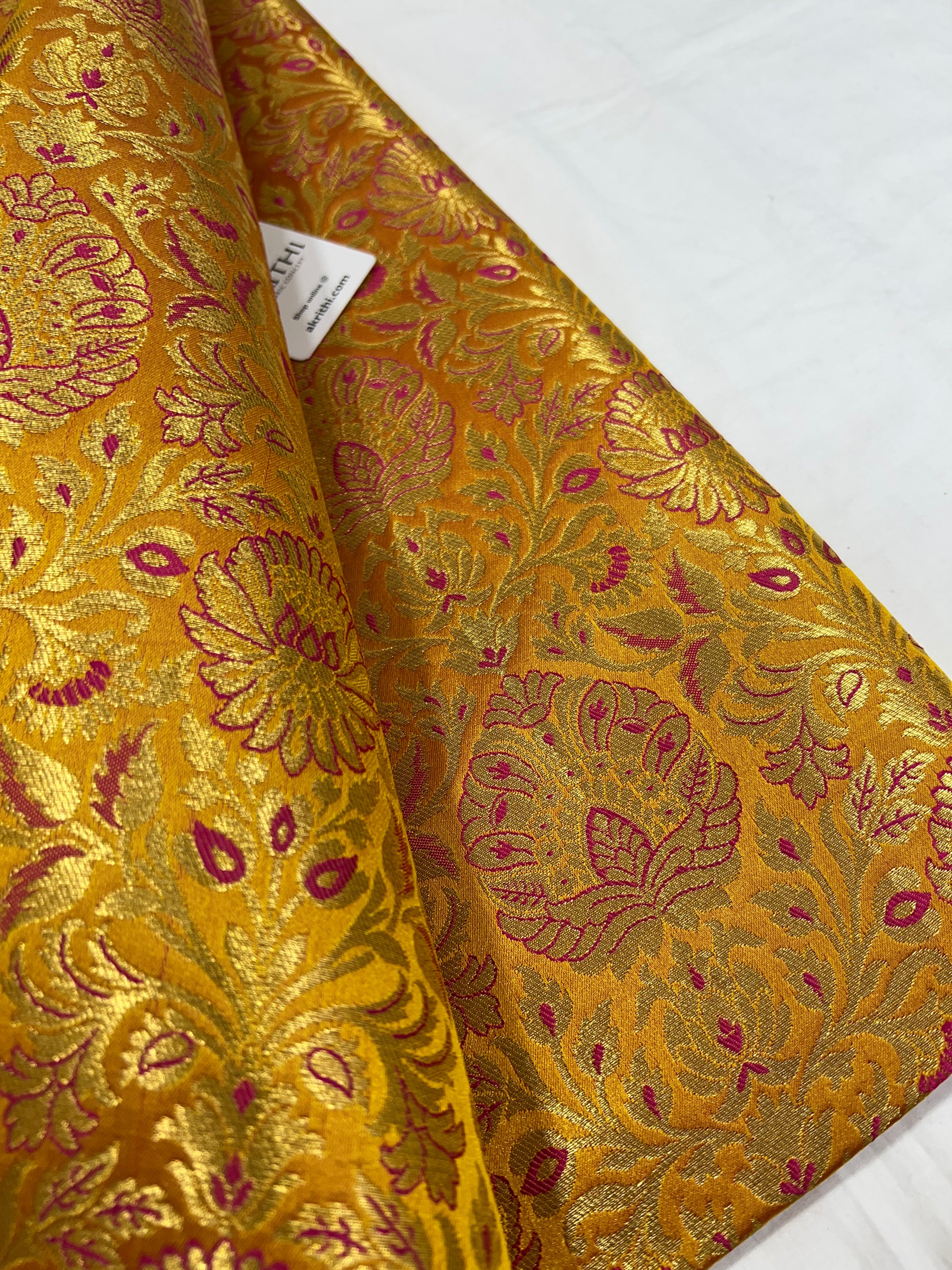 Pure Banarasi brocade fabric