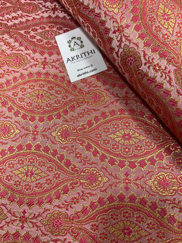 Pure Banarasi brocade fabric  40 cms cut