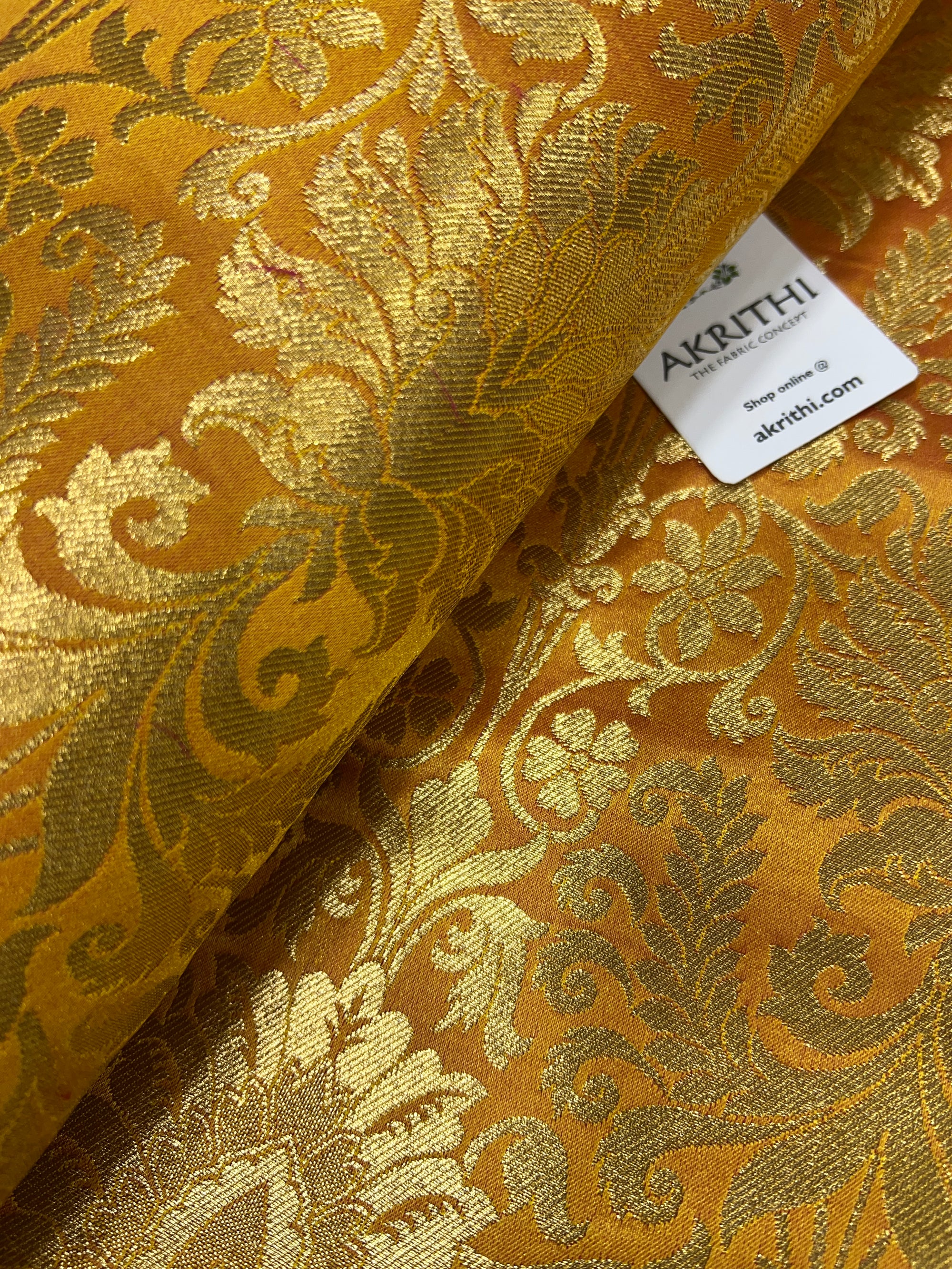 Pure Banarasi brocade fabric