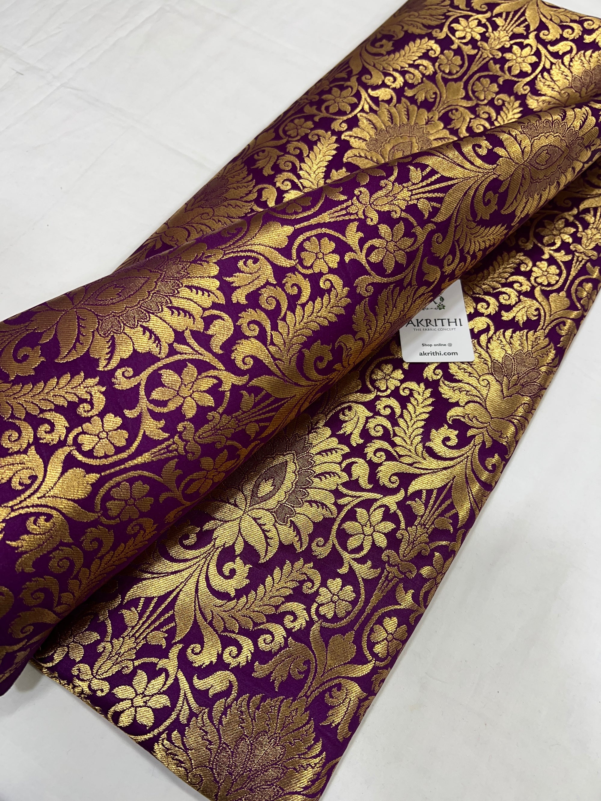 Pure Banarasi brocade fabric