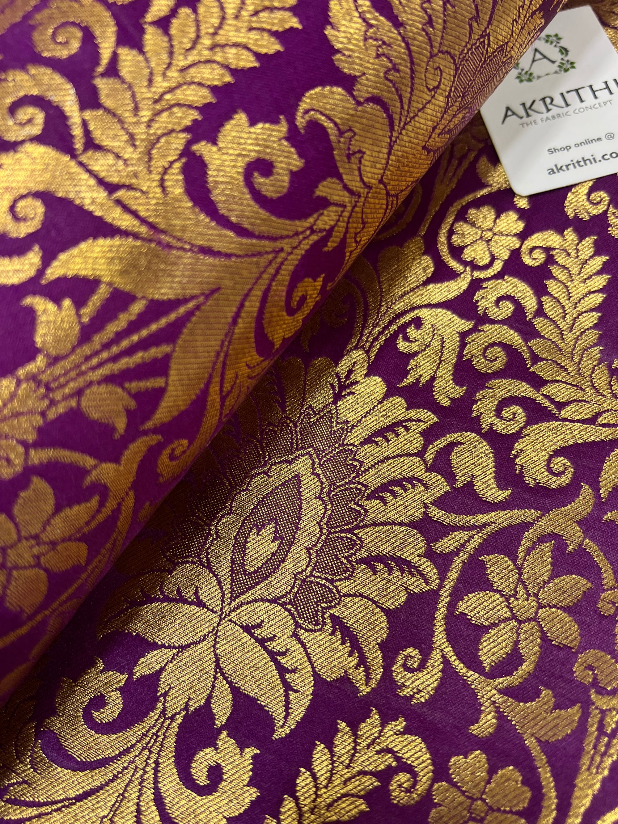 Pure Banarasi brocade fabric