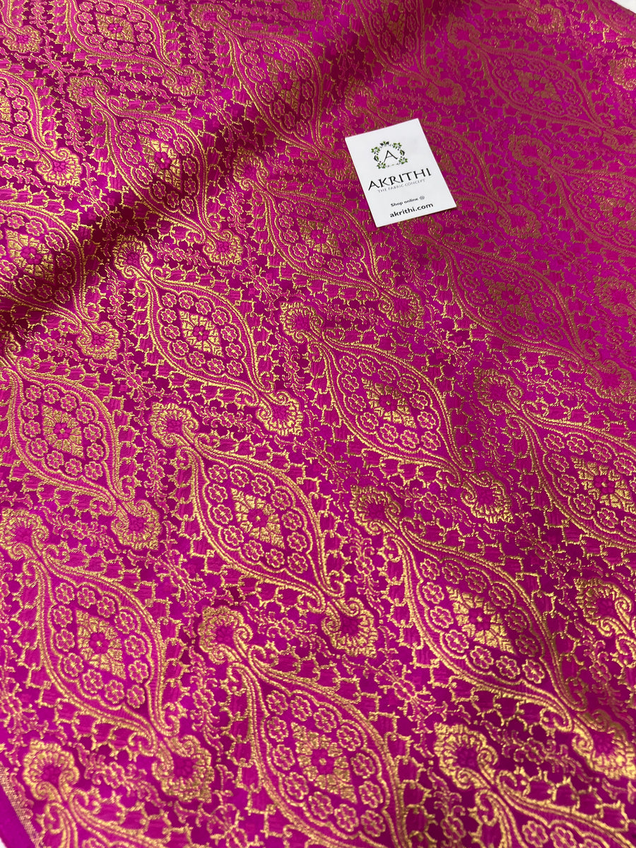 Pure Banarasi brocade fabric