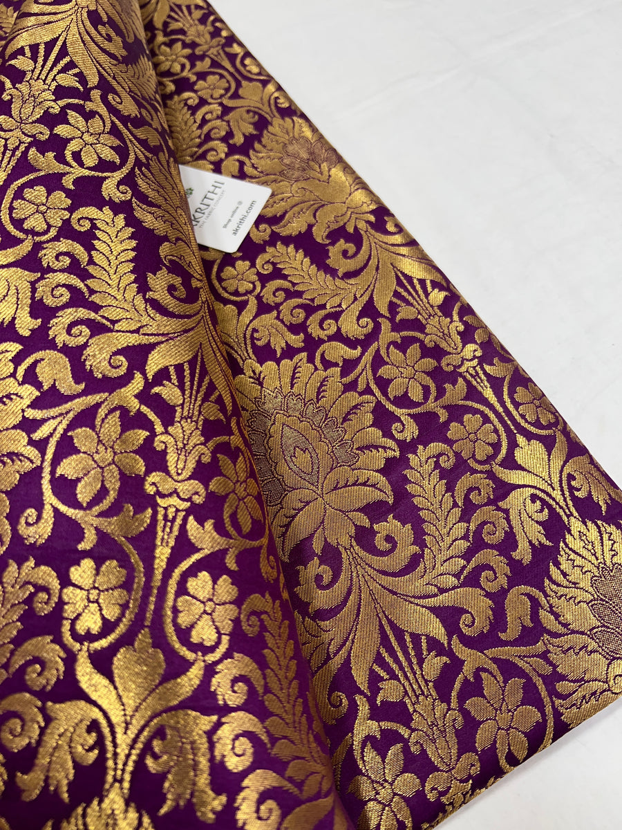 Pure Banarasi brocade fabric