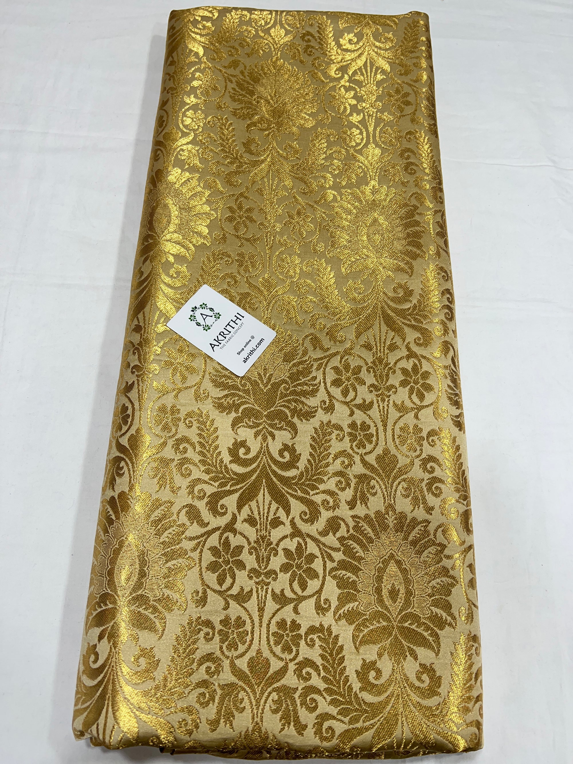 Pure Banarasi brocade fabric 70 cms cut piece