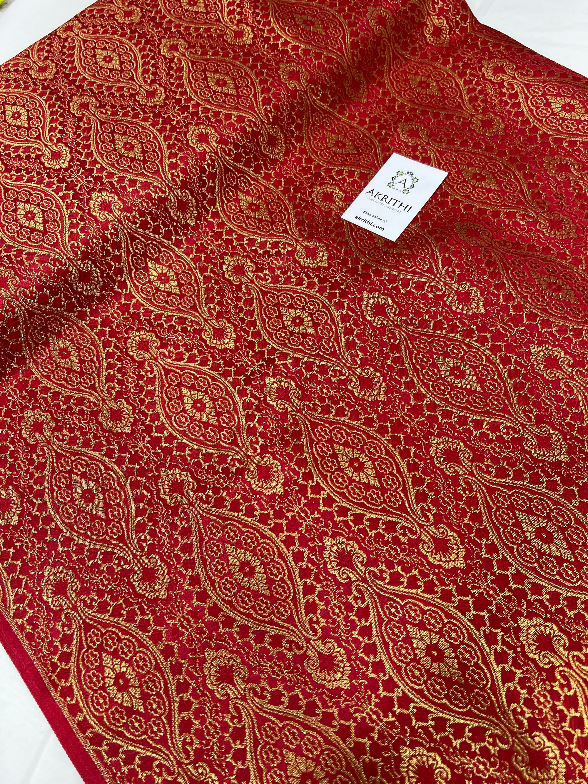 Pure Banarasi brocade fabric