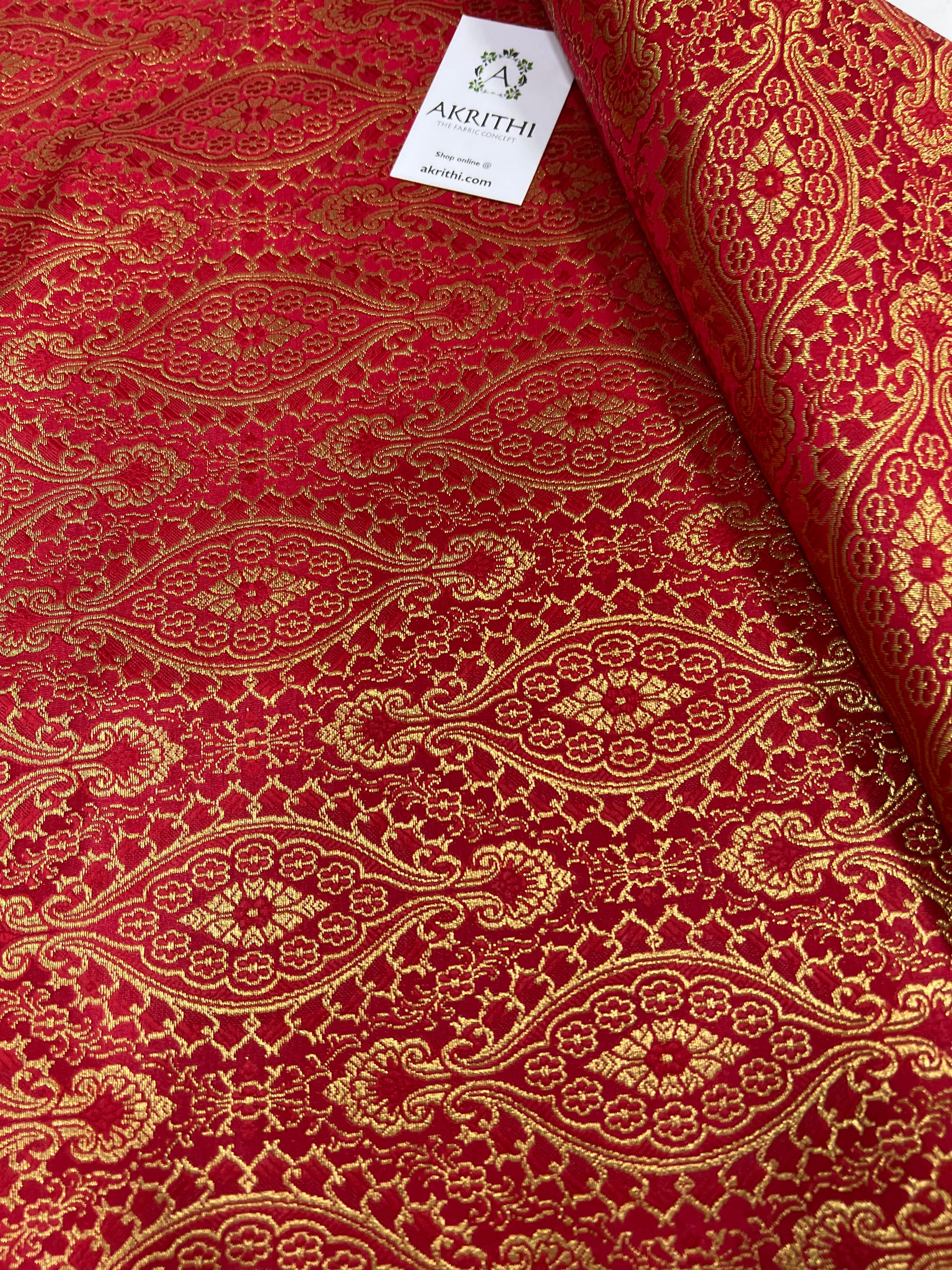 Pure Banarasi brocade fabric