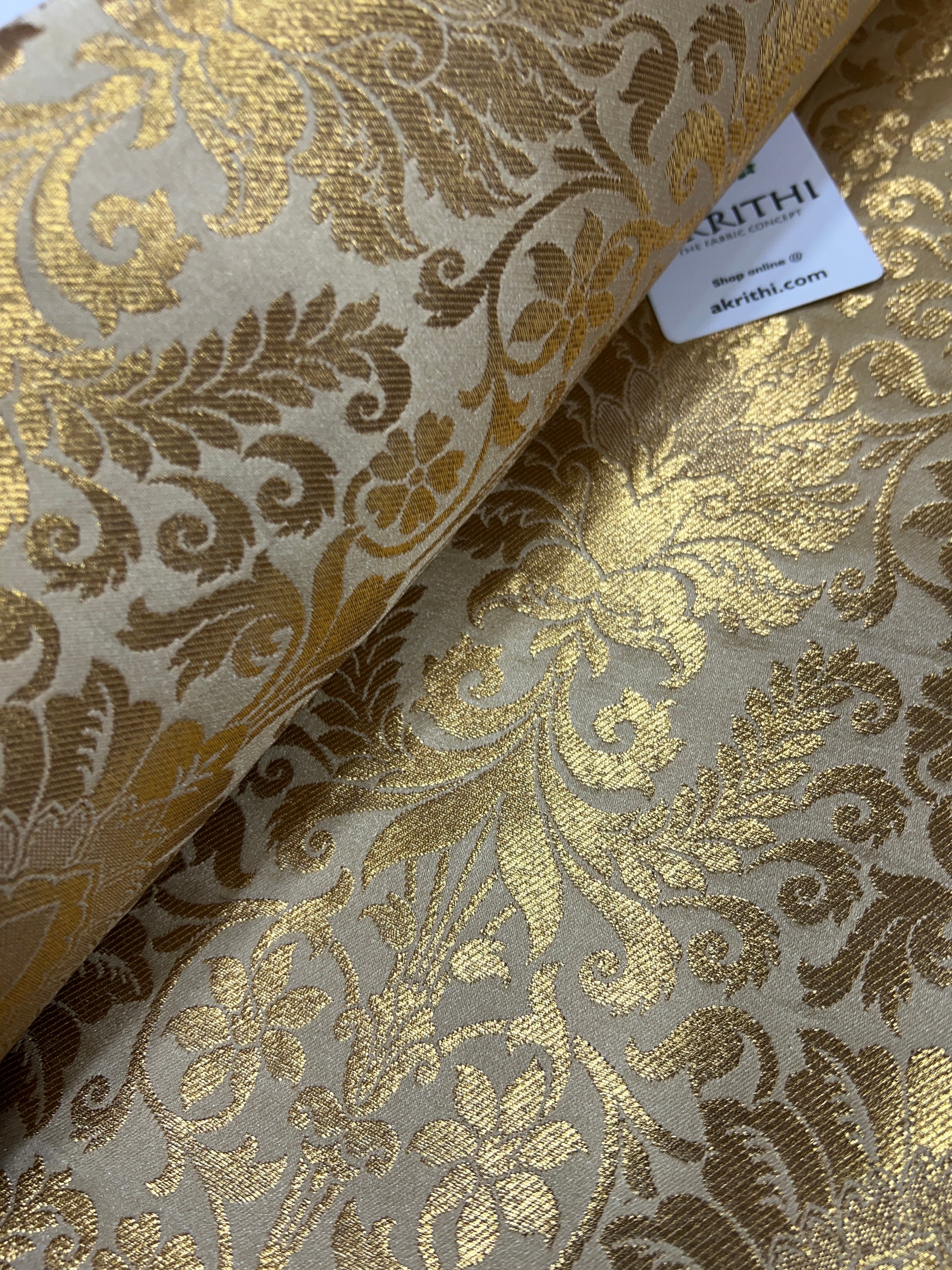 Pure Banarasi brocade fabric