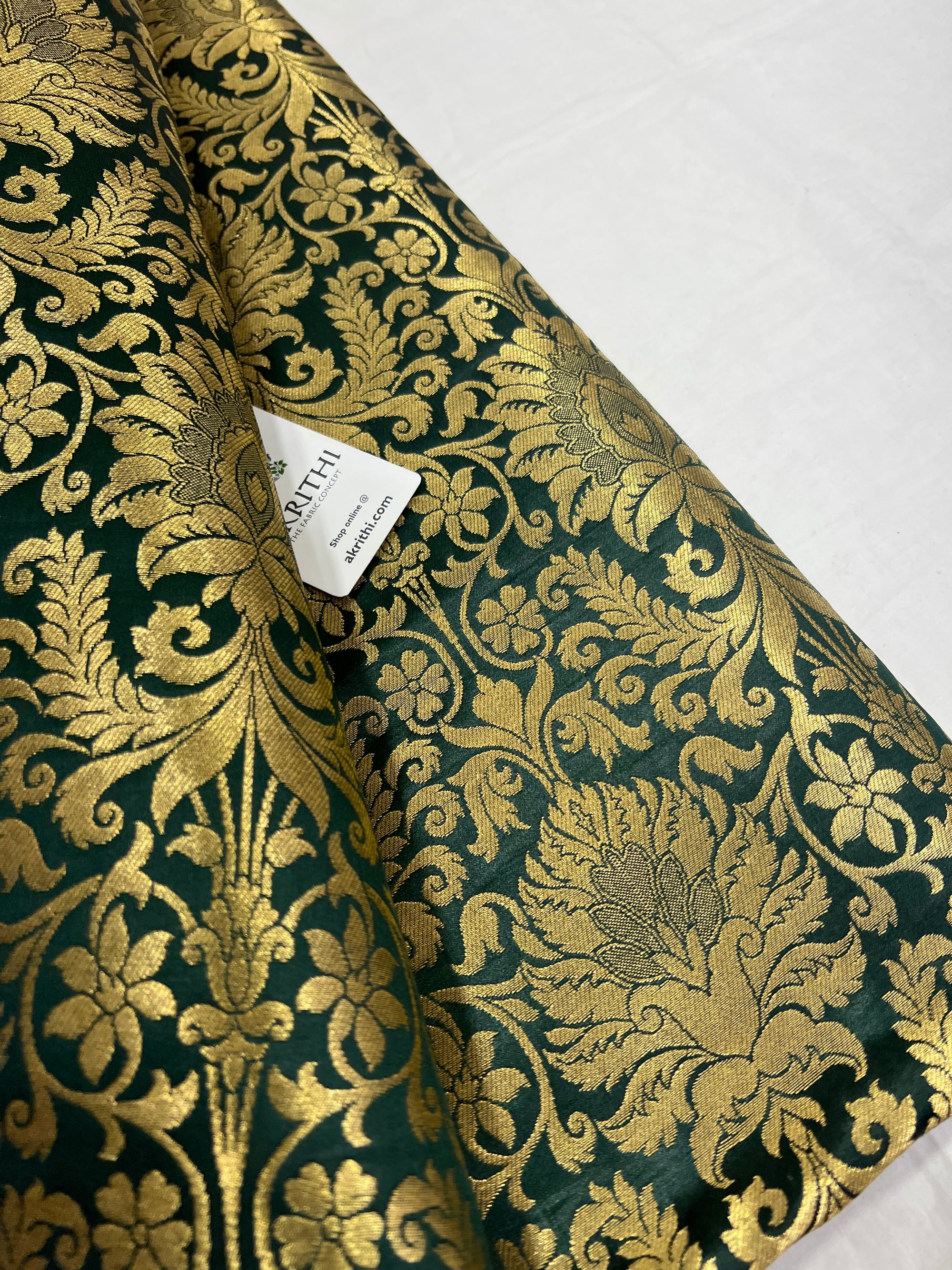 Pure Banarasi brocade fabric