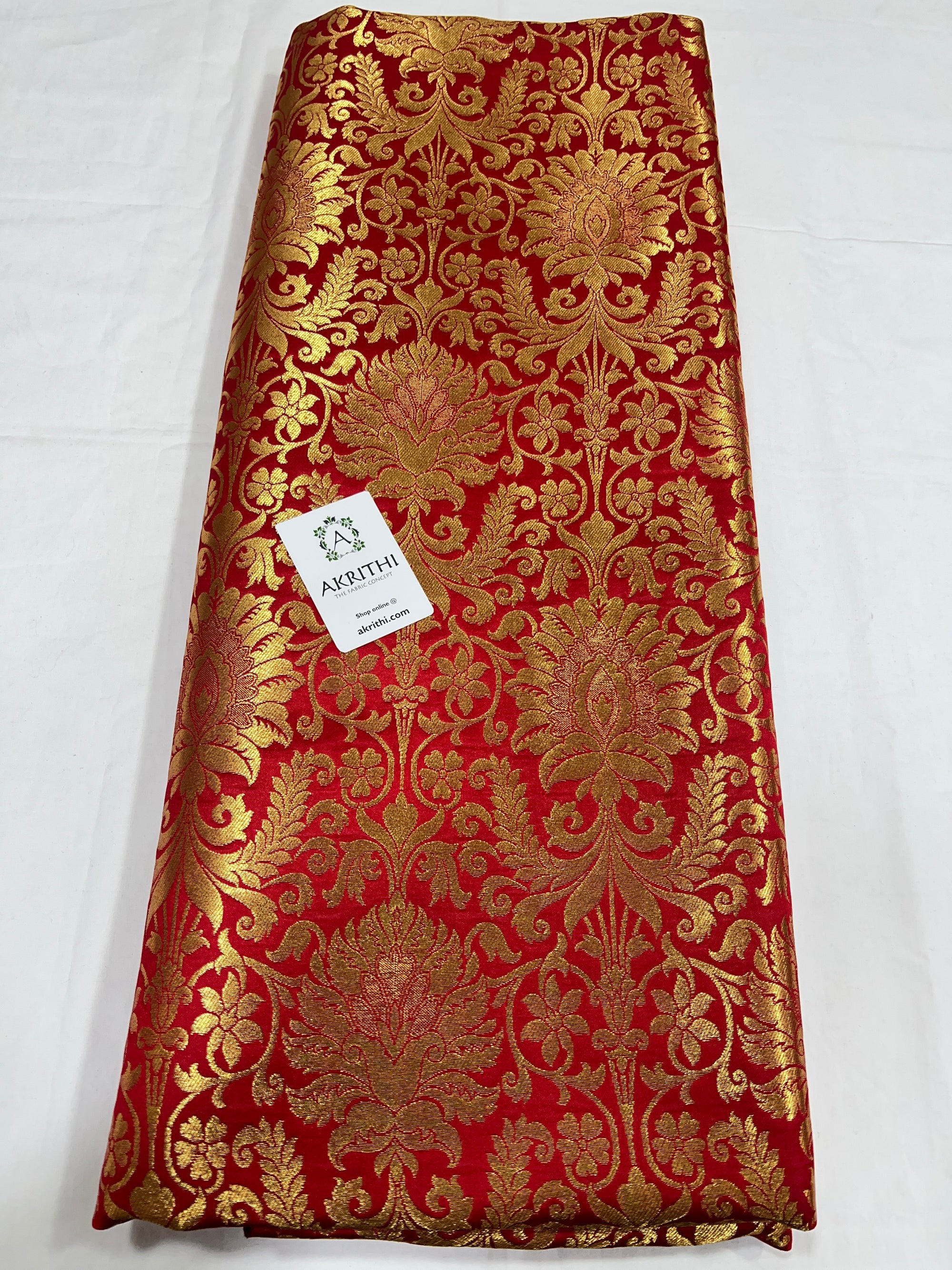 Pure Banarasi brocade fabric