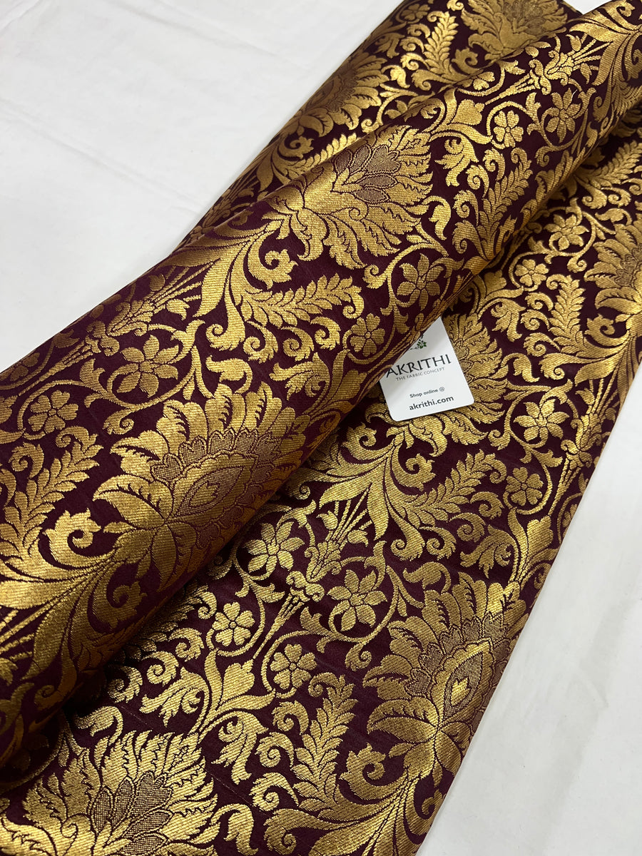 Pure Banarasi brocade fabric