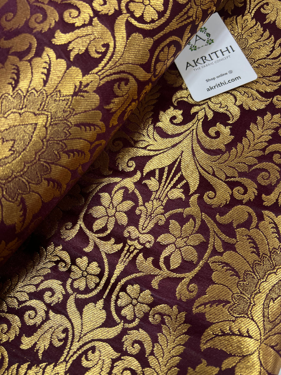 Pure Banarasi brocade fabric