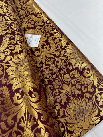 Pure Banarasi brocade fabric