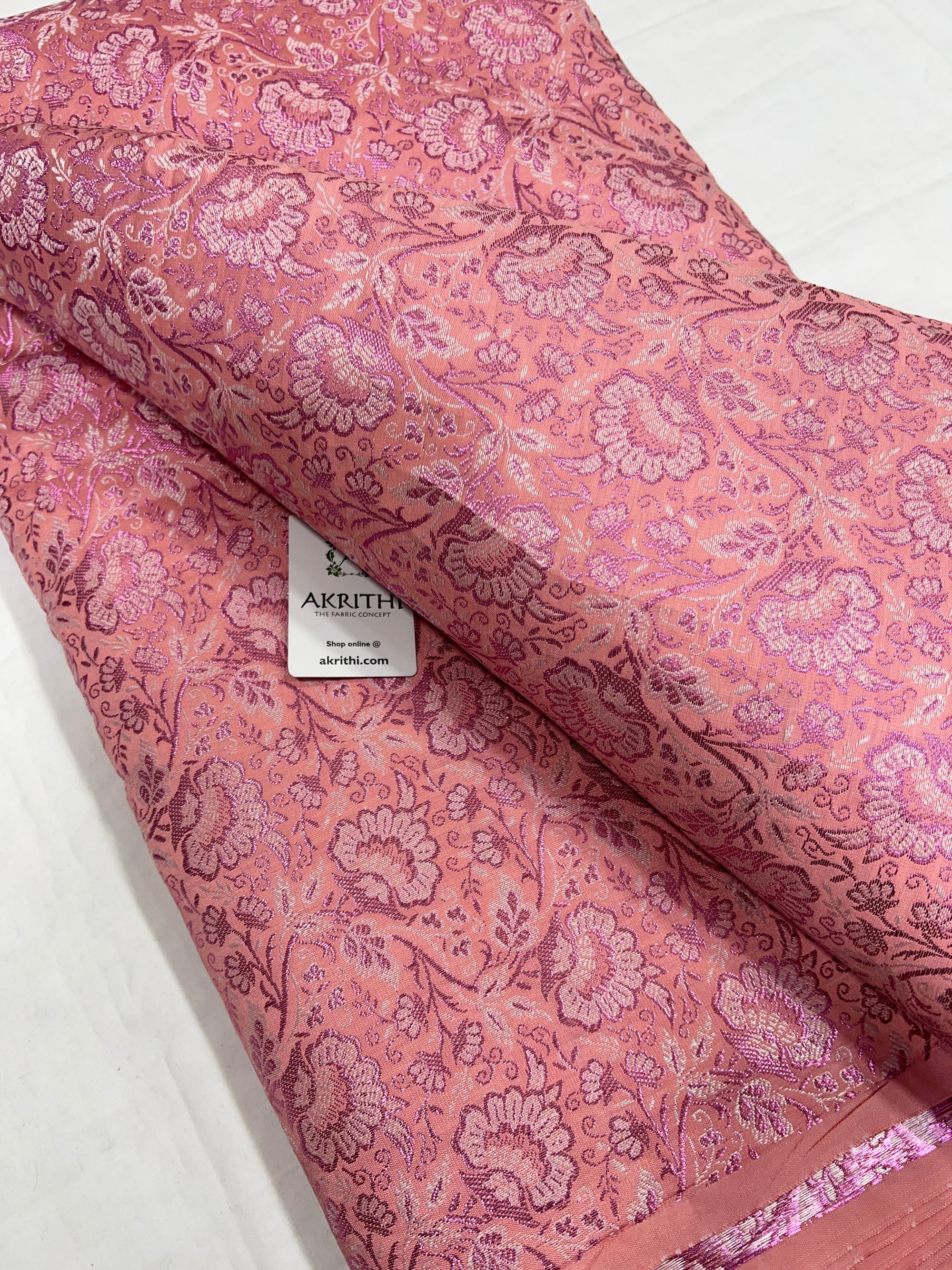 Pure Banarasi brocade fabric