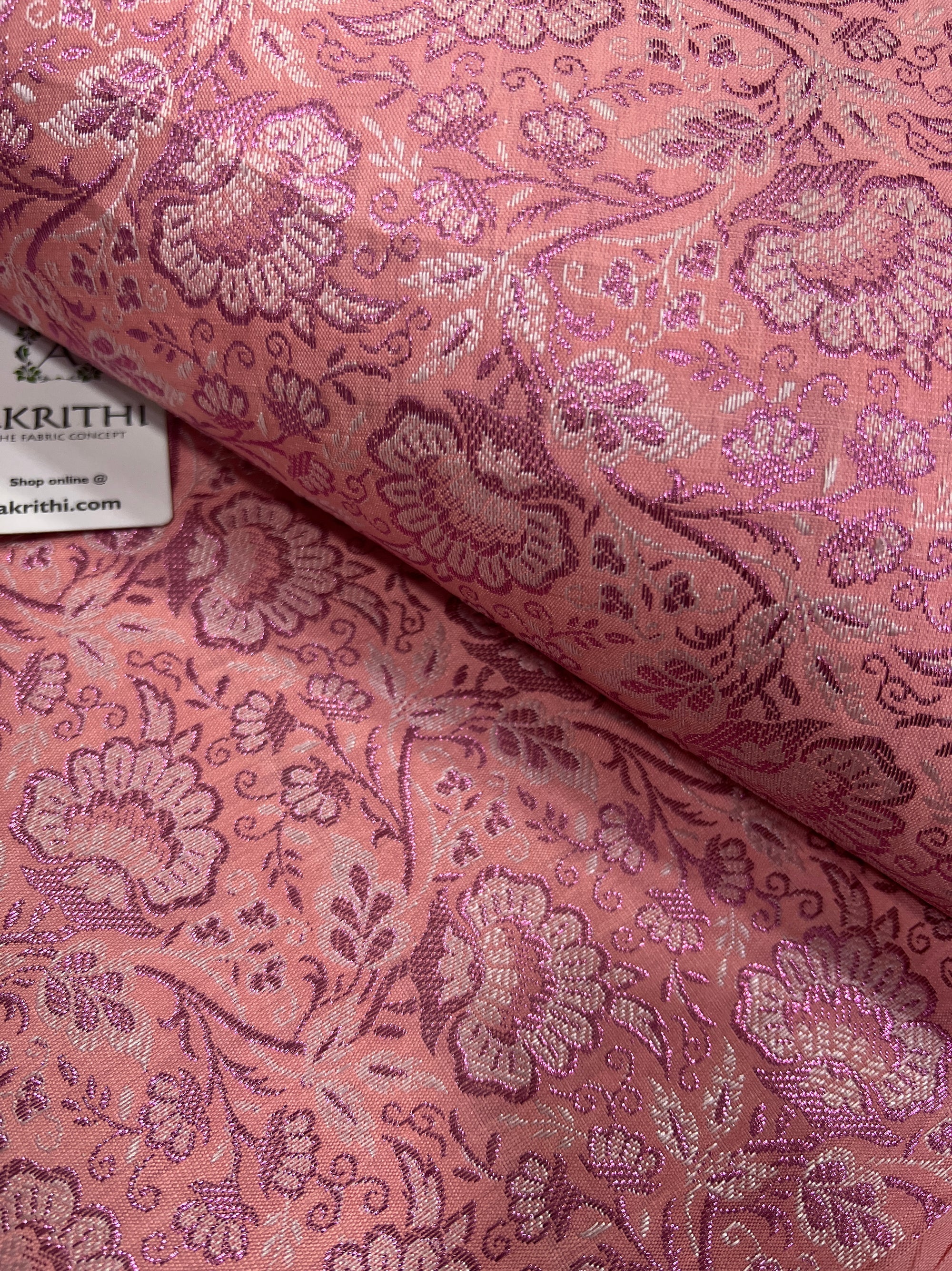 Pure Banarasi brocade fabric