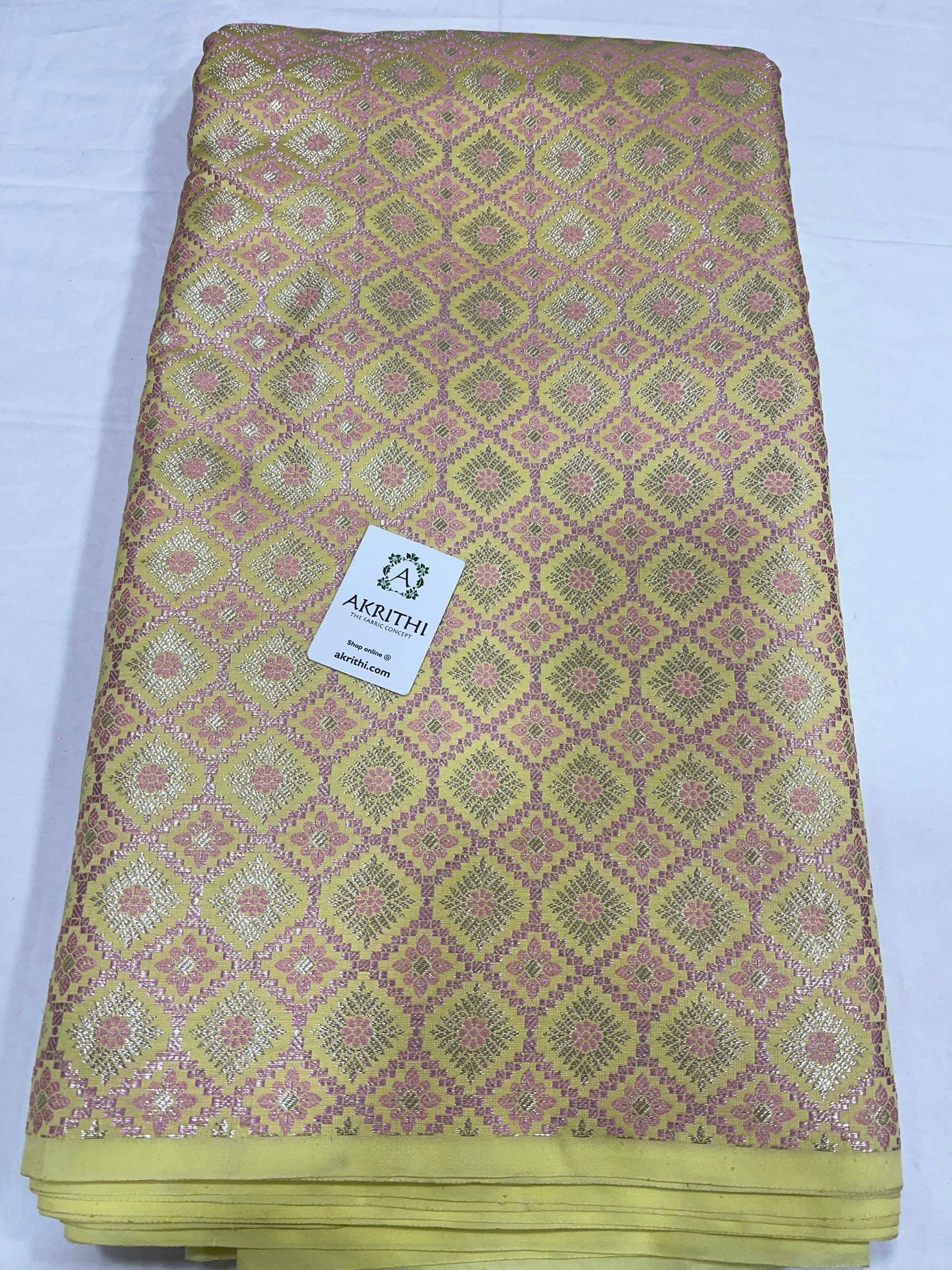 Pure Banarasi brocade fabric