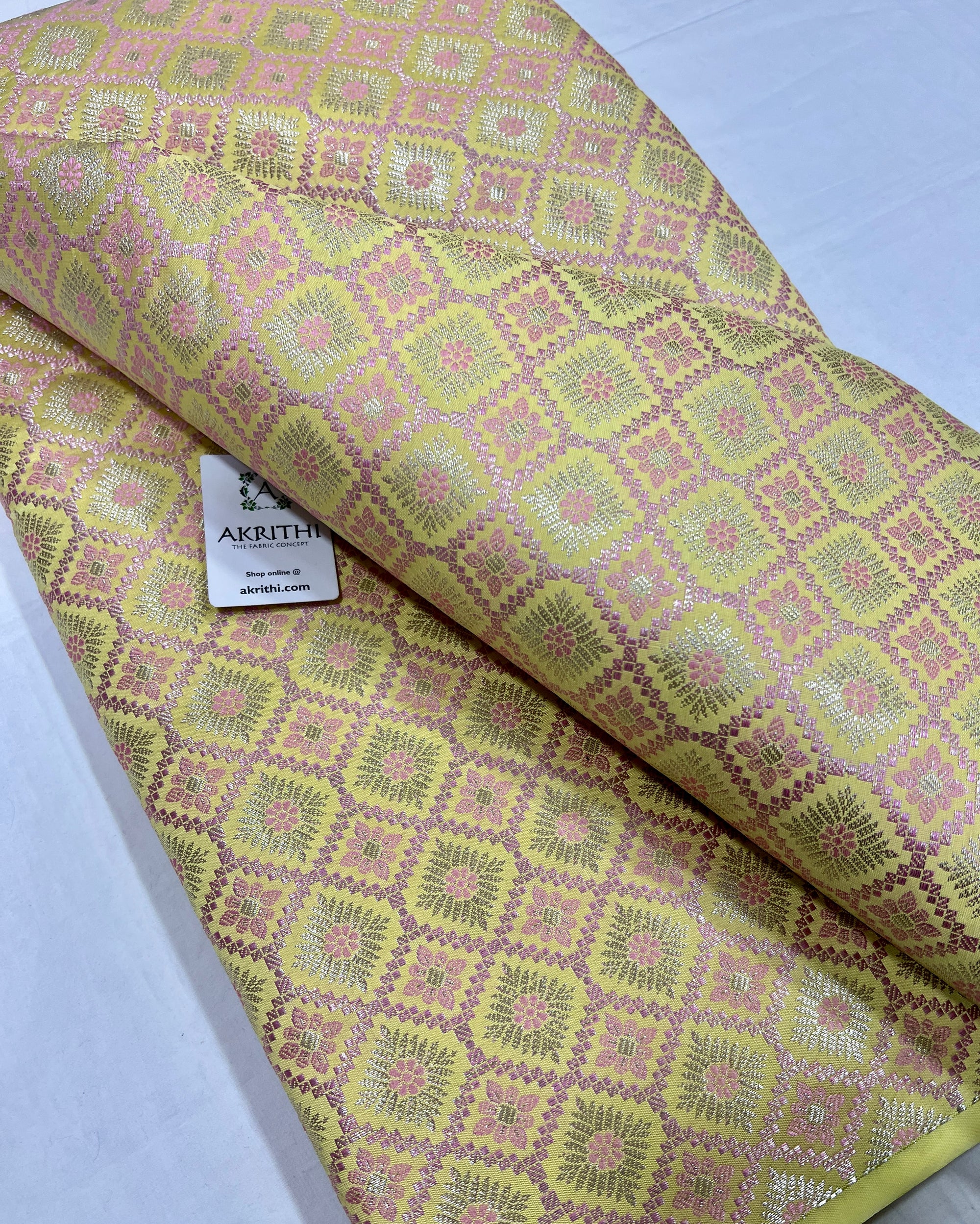 Pure Banarasi brocade fabric