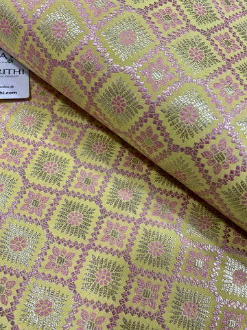 Pure Banarasi brocade fabric