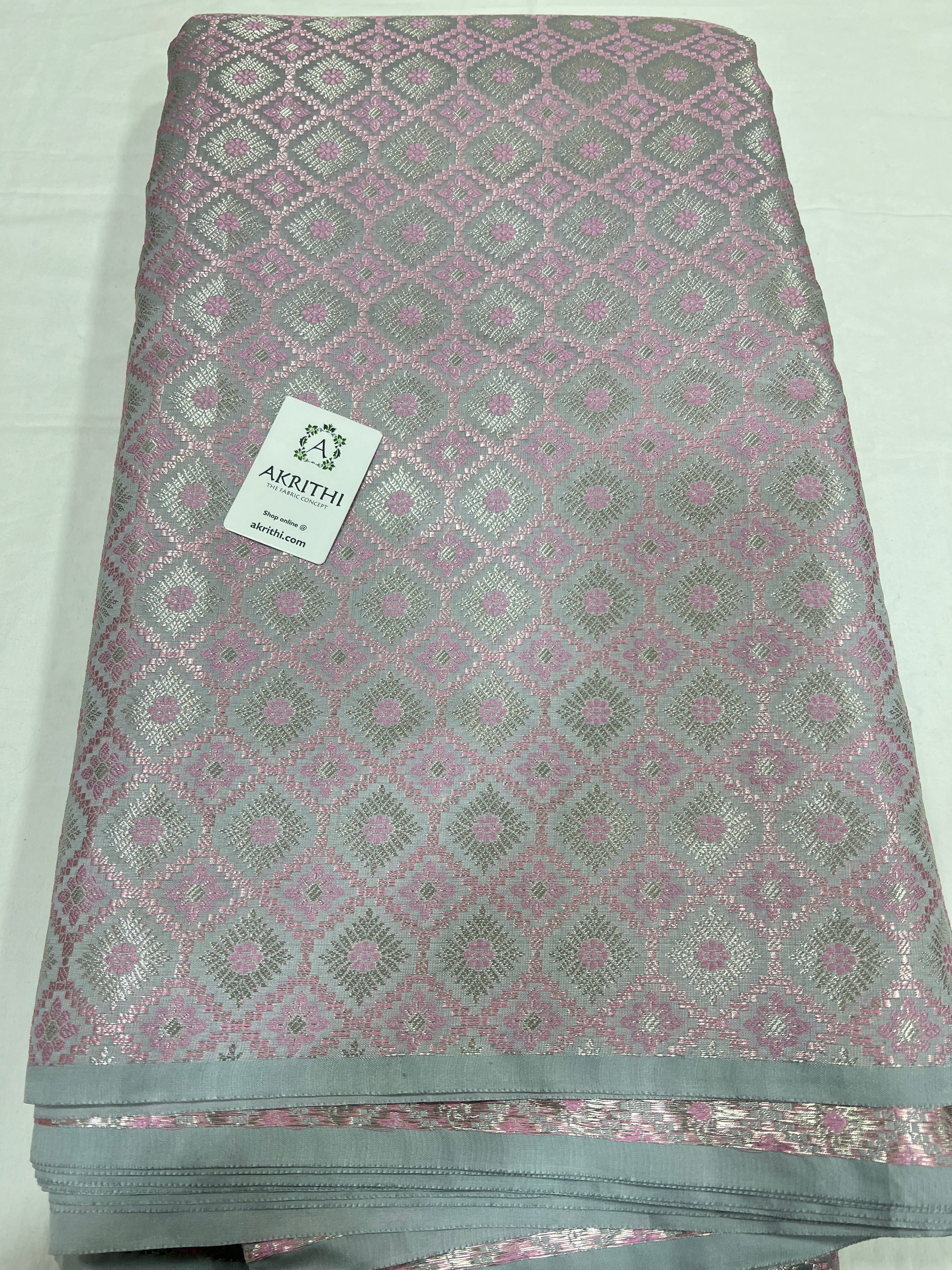 Pure Banarasi brocade fabric