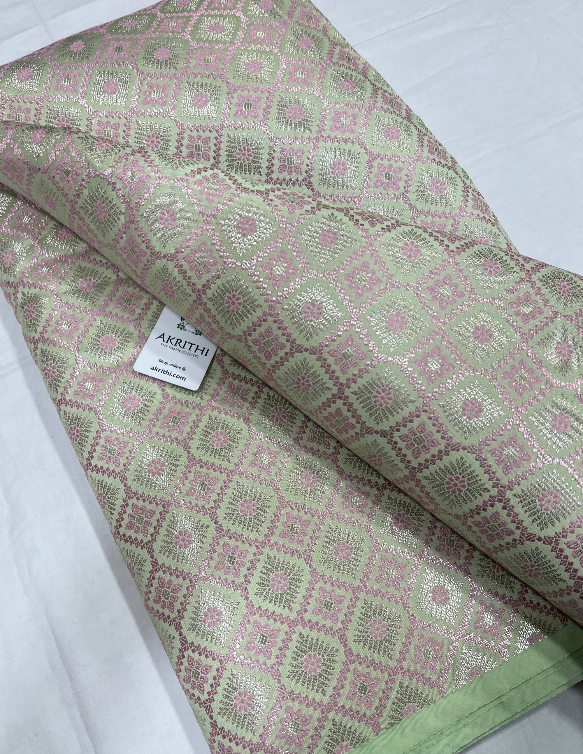 Pure Banarasi brocade fabric