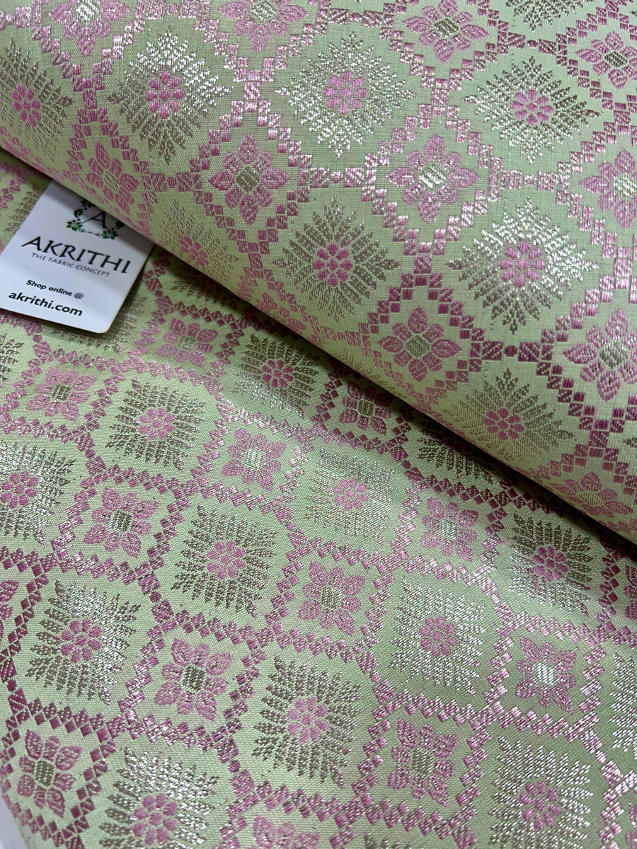 Pure Banarasi brocade fabric