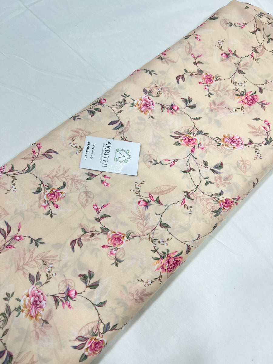 Digital printed modal satin fabric