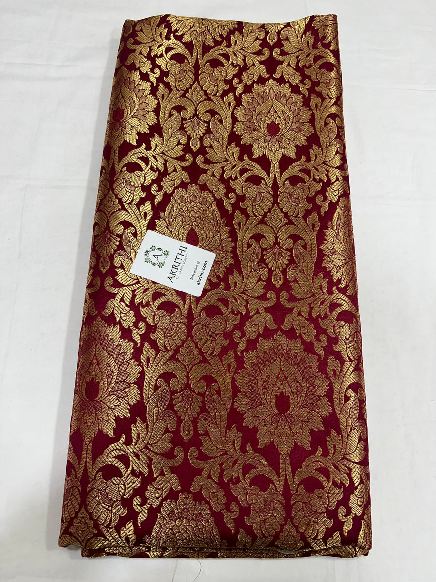 Pure Banarasi brocade fabric