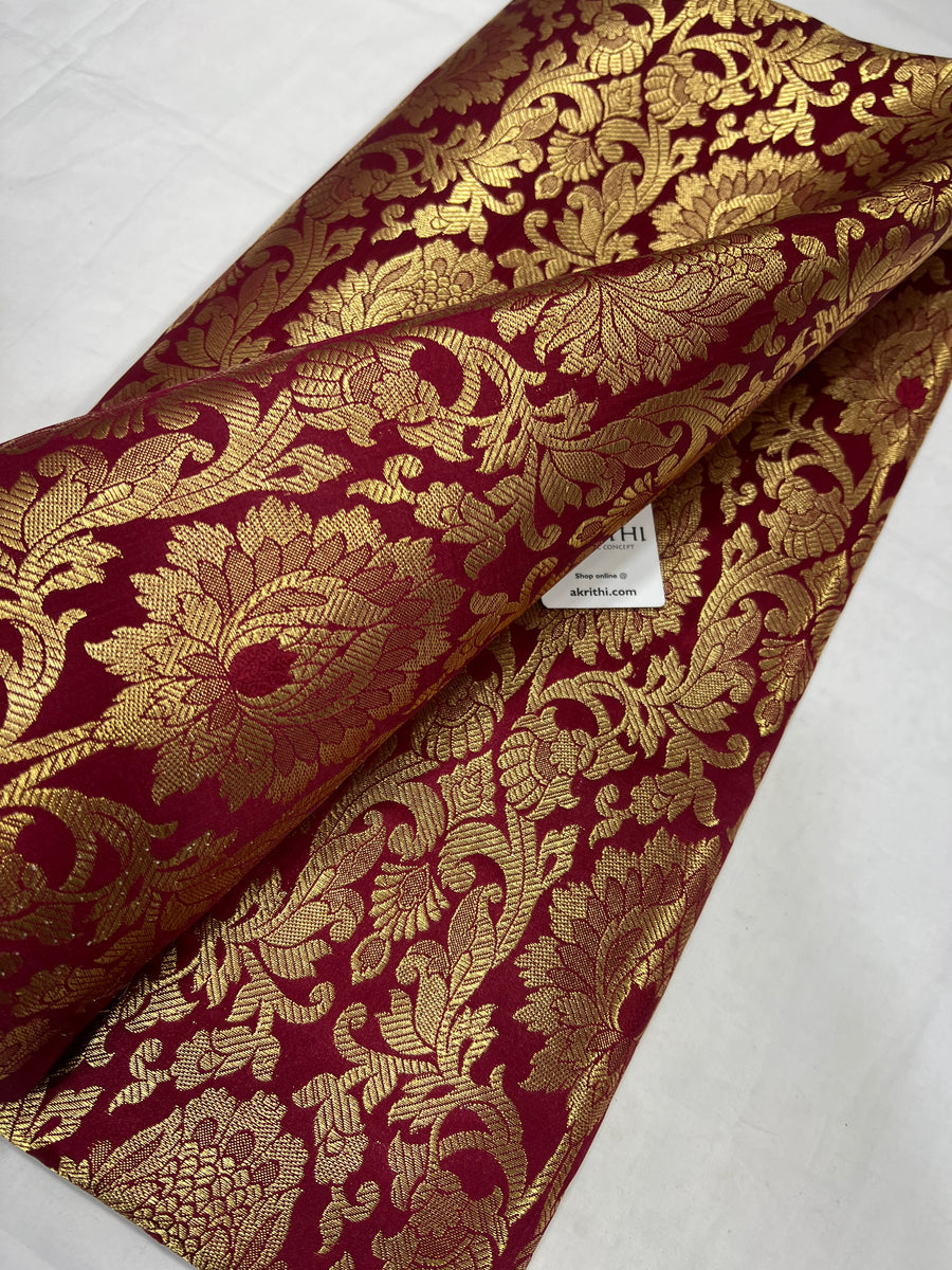 Pure Banarasi brocade fabric