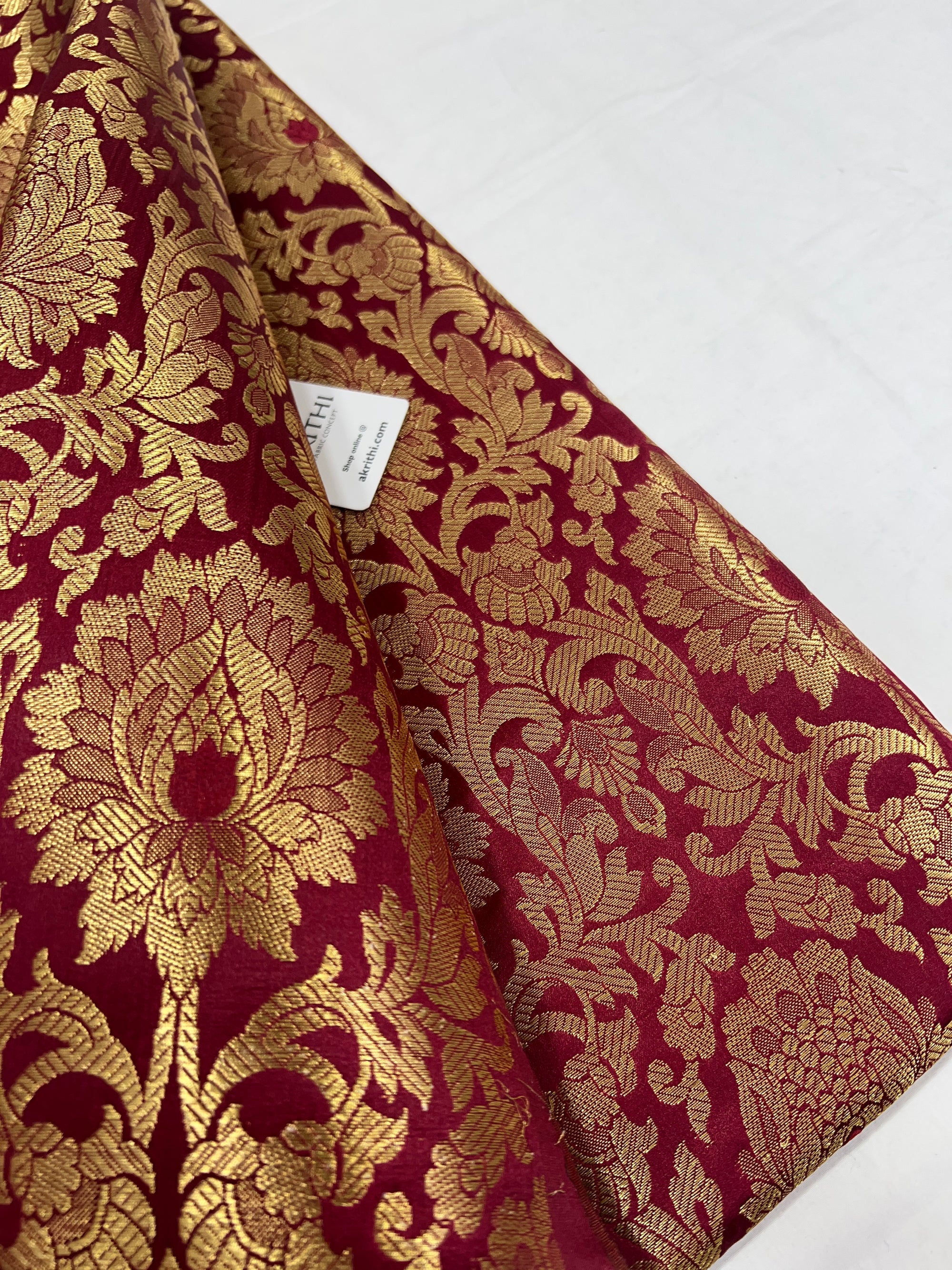 Pure Banarasi brocade fabric