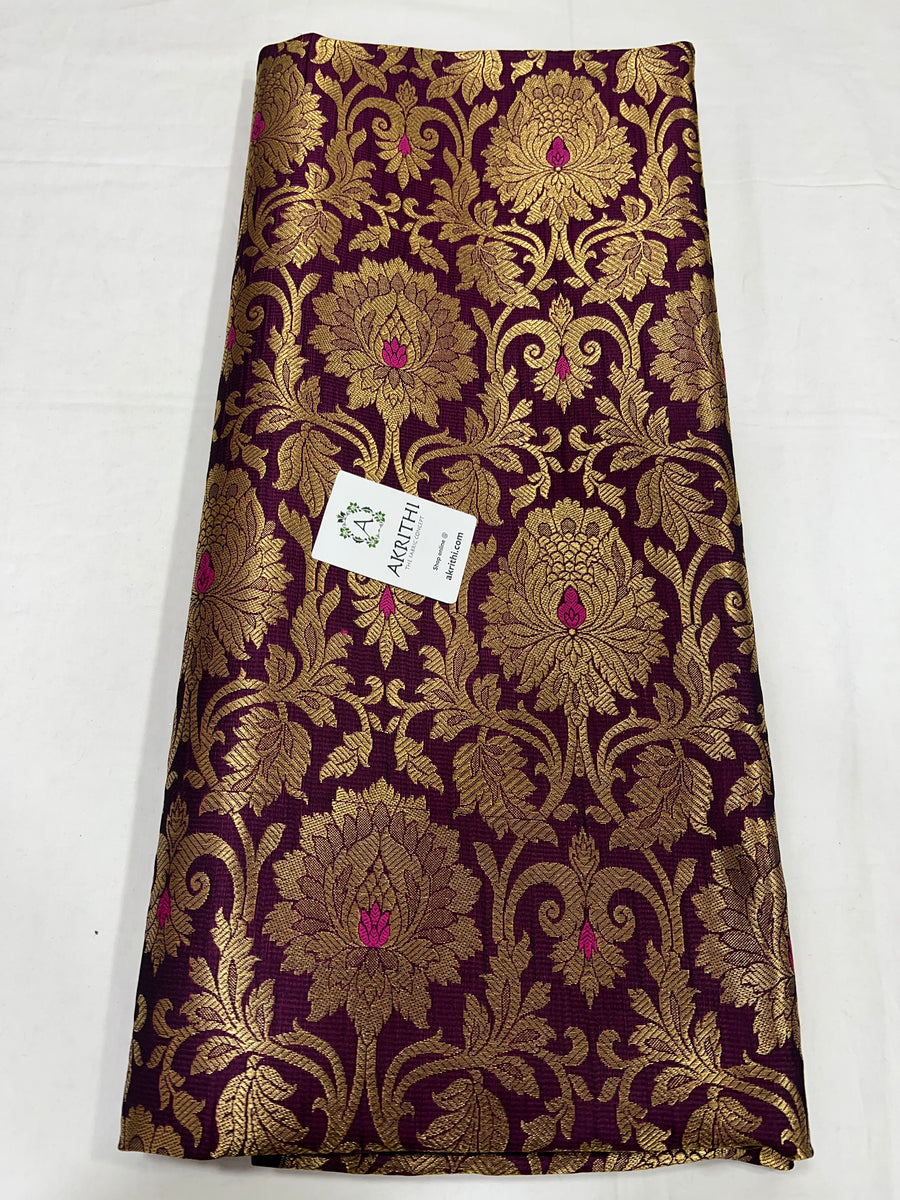 Pure Banarasi brocade fabric