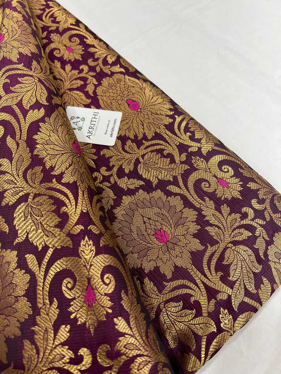 Pure Banarasi brocade fabric