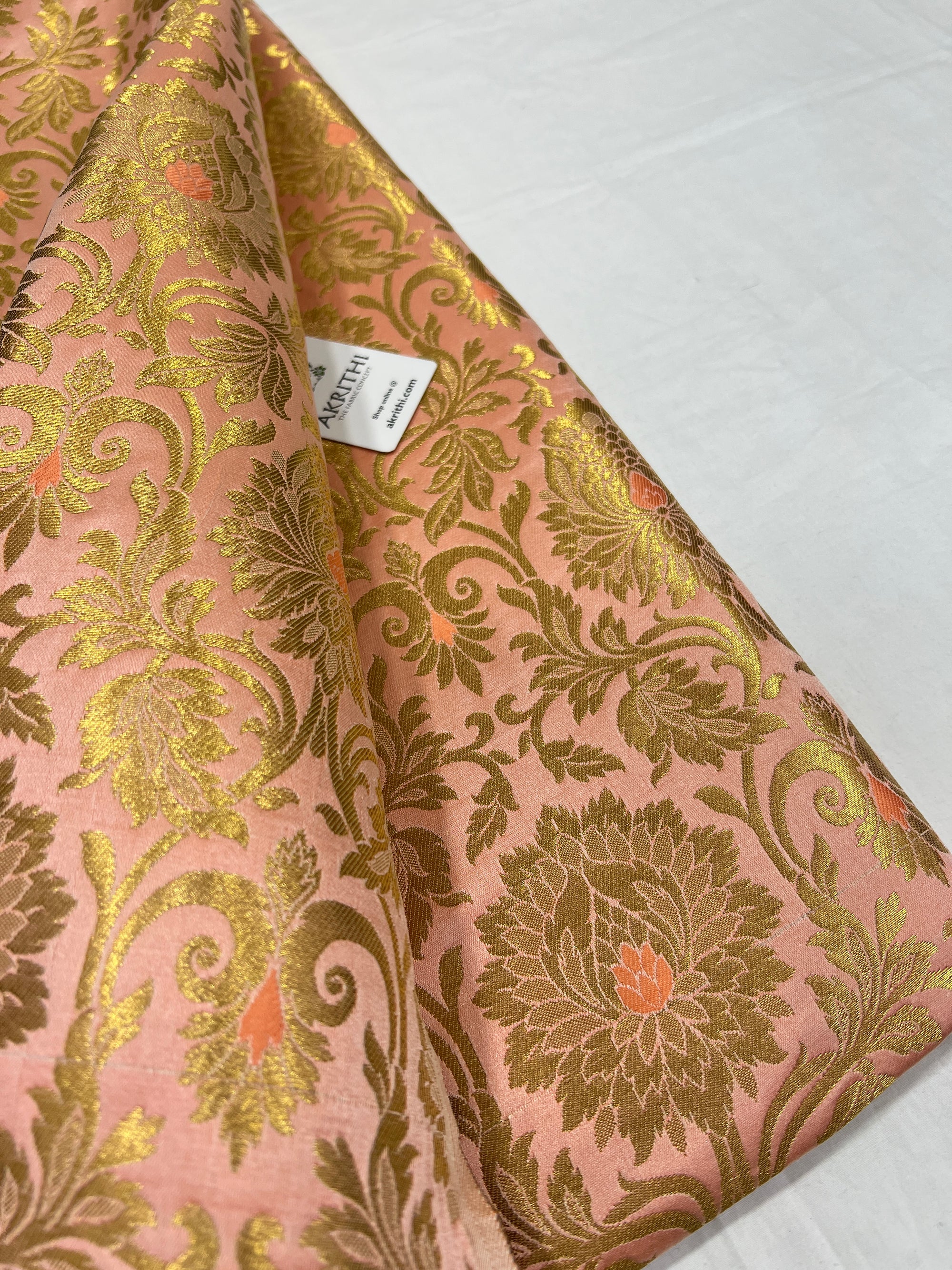 Pure Banarasi brocade fabric