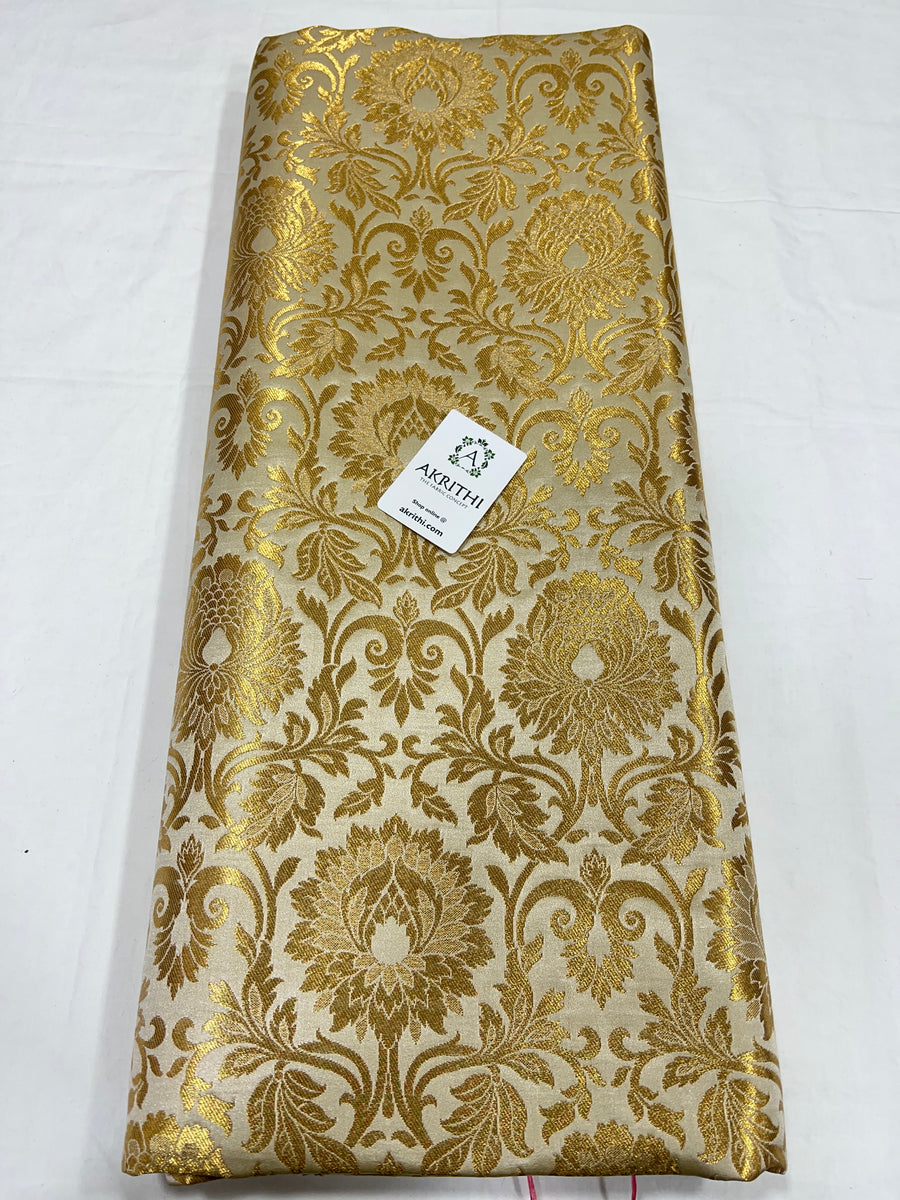 Pure Banarasi brocade fabric