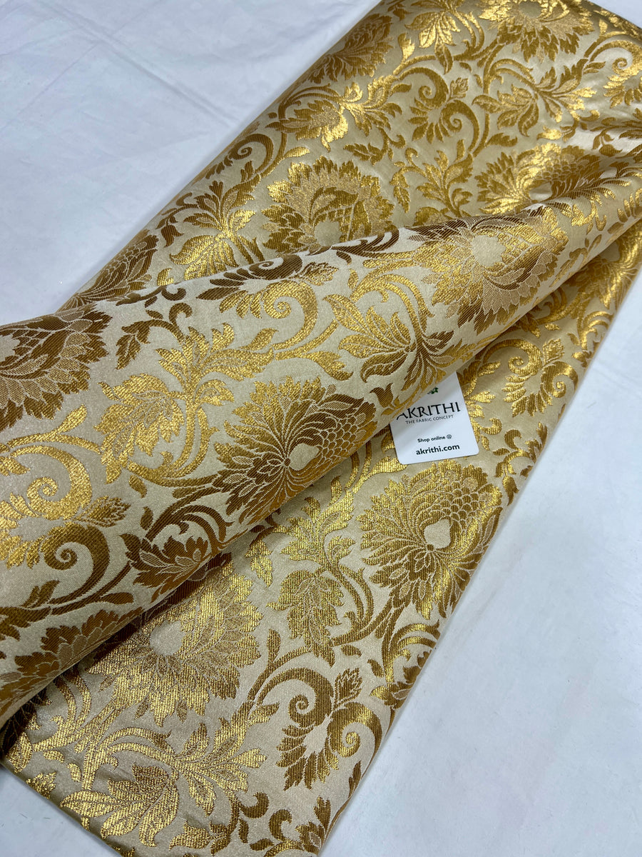 Pure Banarasi brocade fabric