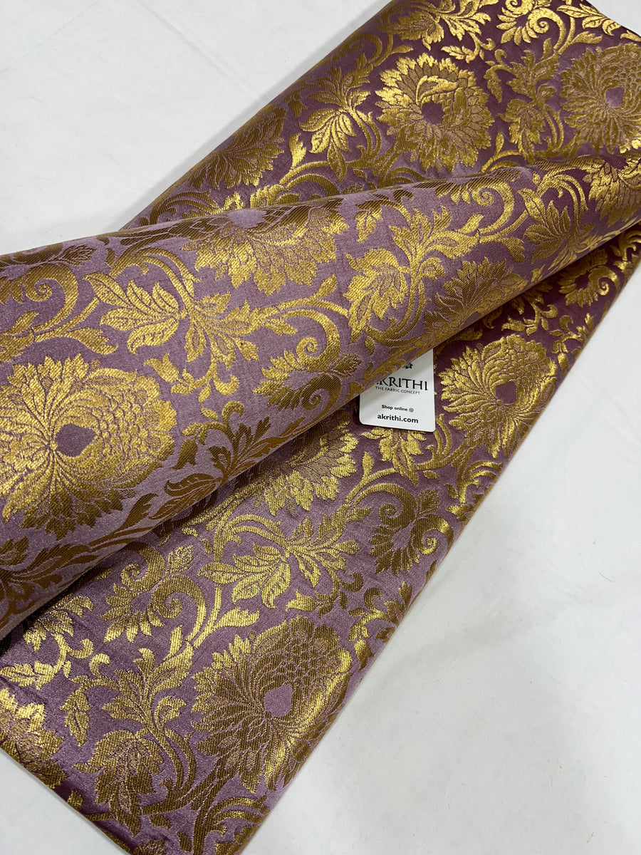 Pure Banarasi brocade fabric