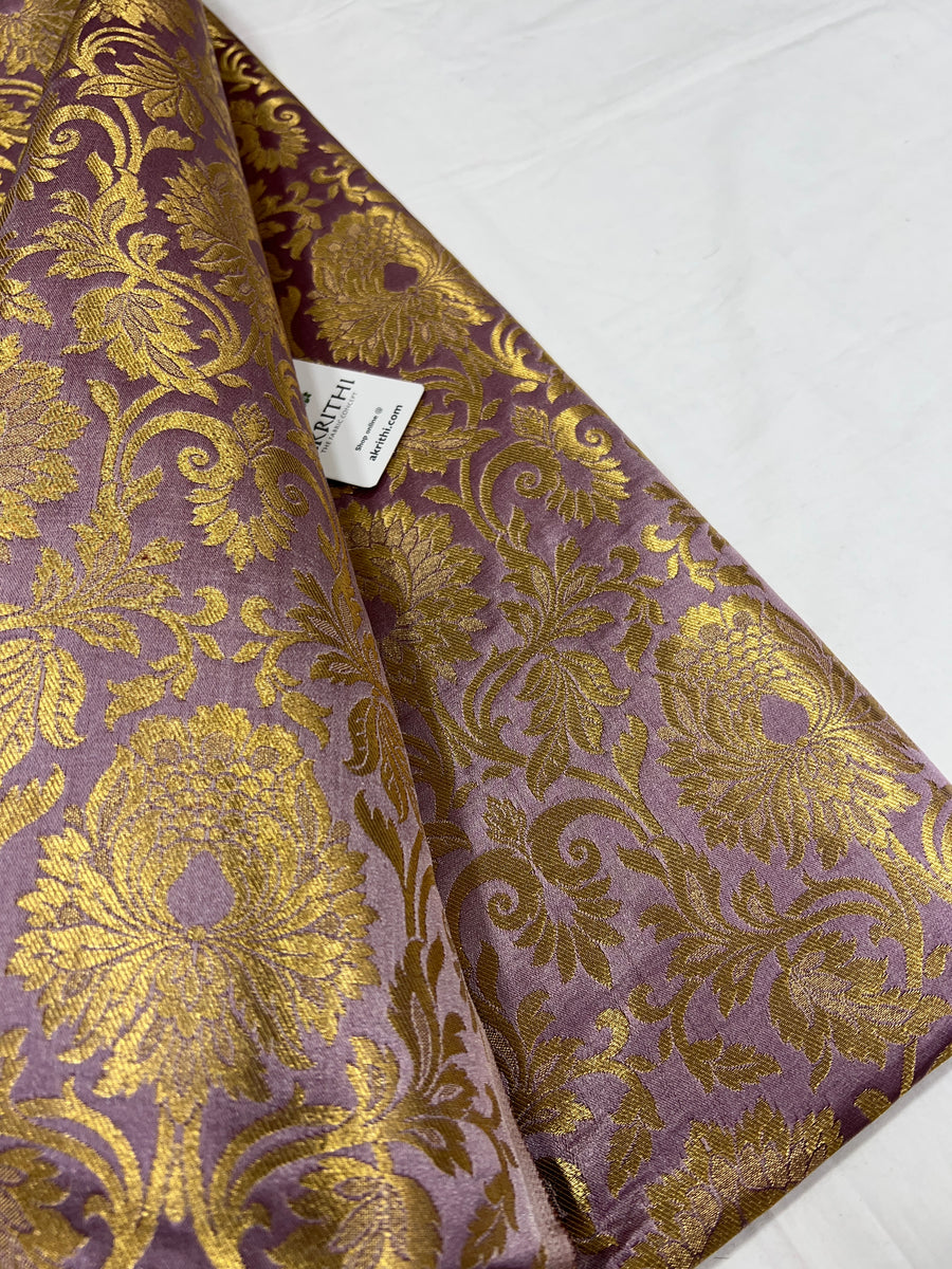 Pure Banarasi brocade fabric