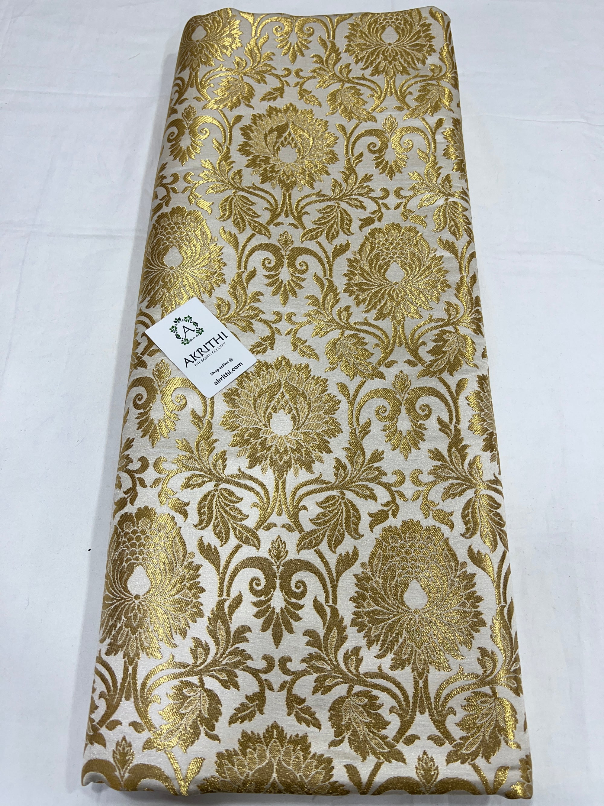 Pure Banarasi brocade fabric