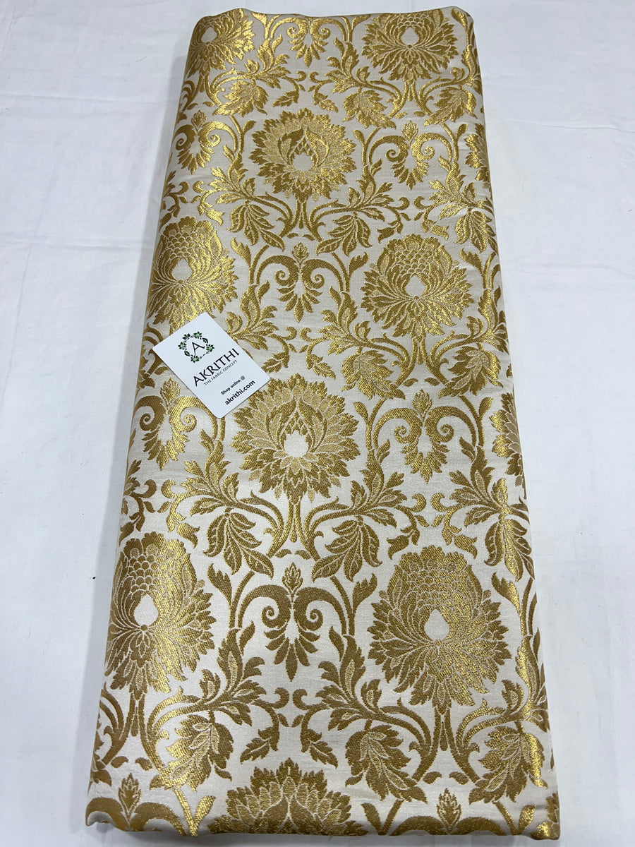 Pure Banarasi brocade fabric