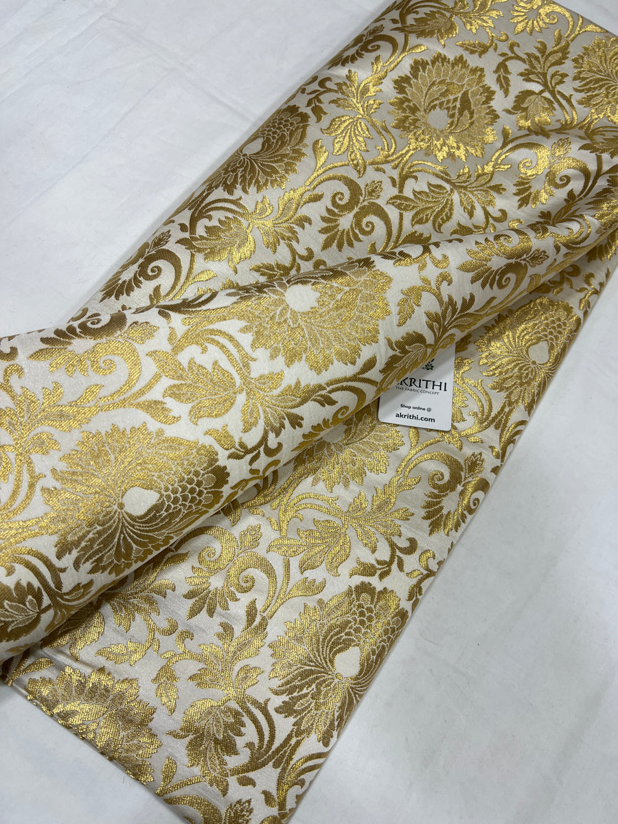 Pure Banarasi brocade fabric