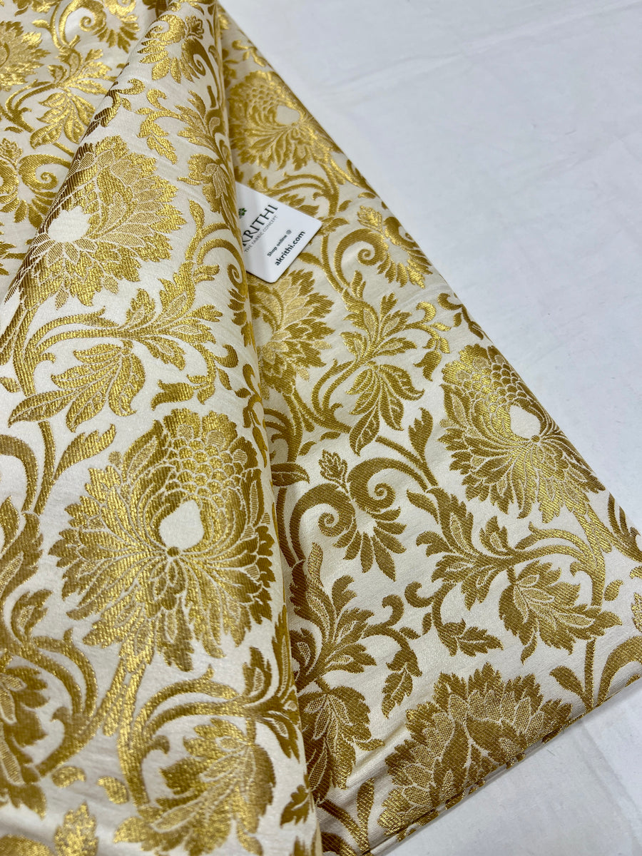 Pure Banarasi brocade fabric