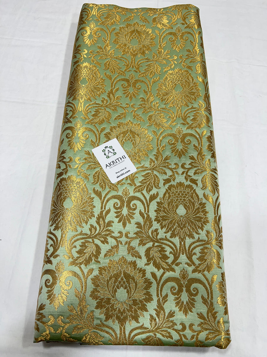 Pure Banarasi brocade fabric