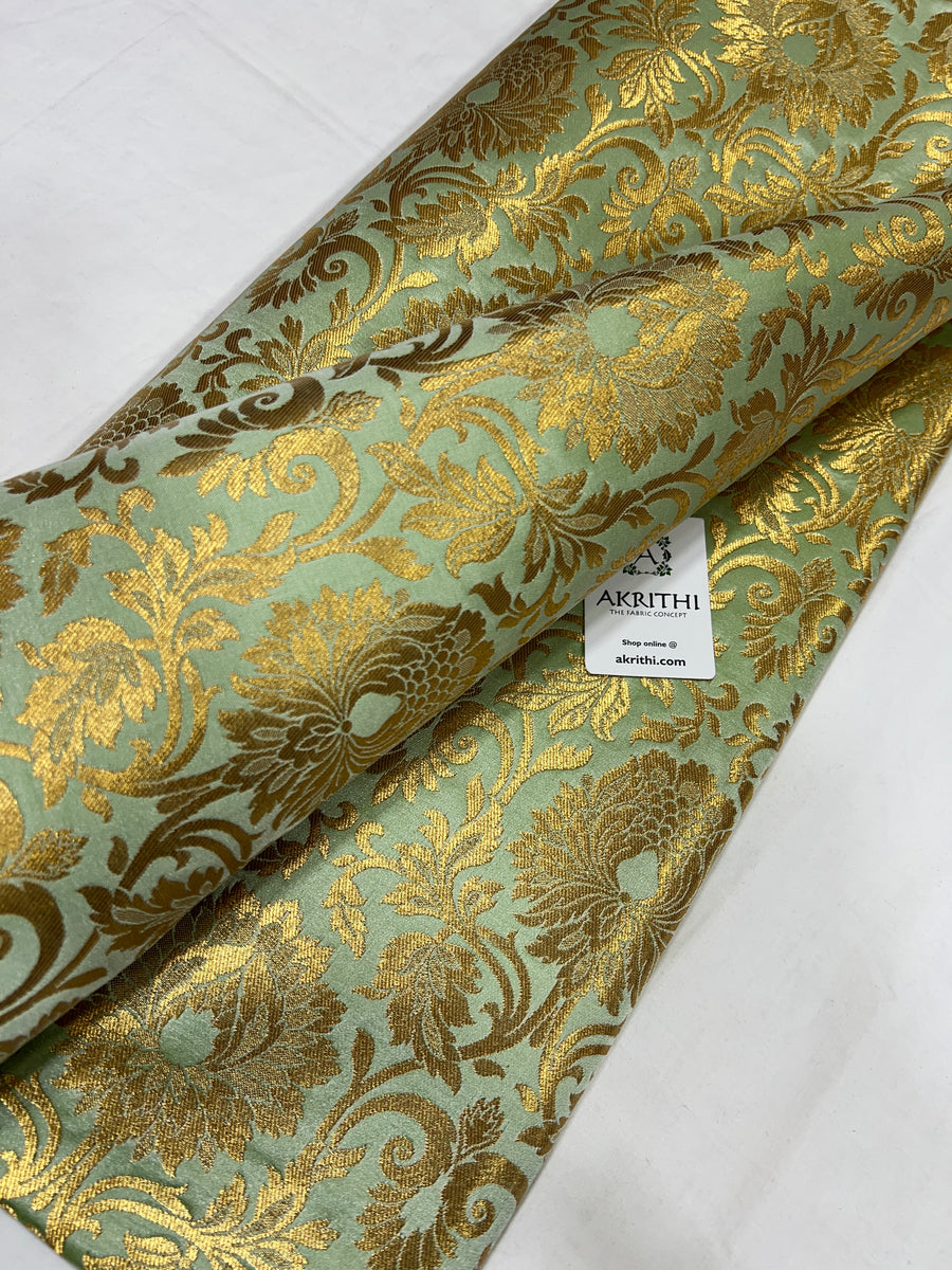 Pure Banarasi brocade fabric