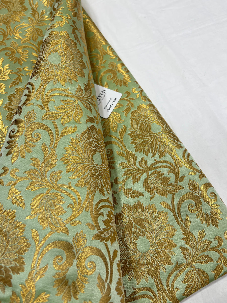 Pure Banarasi brocade fabric